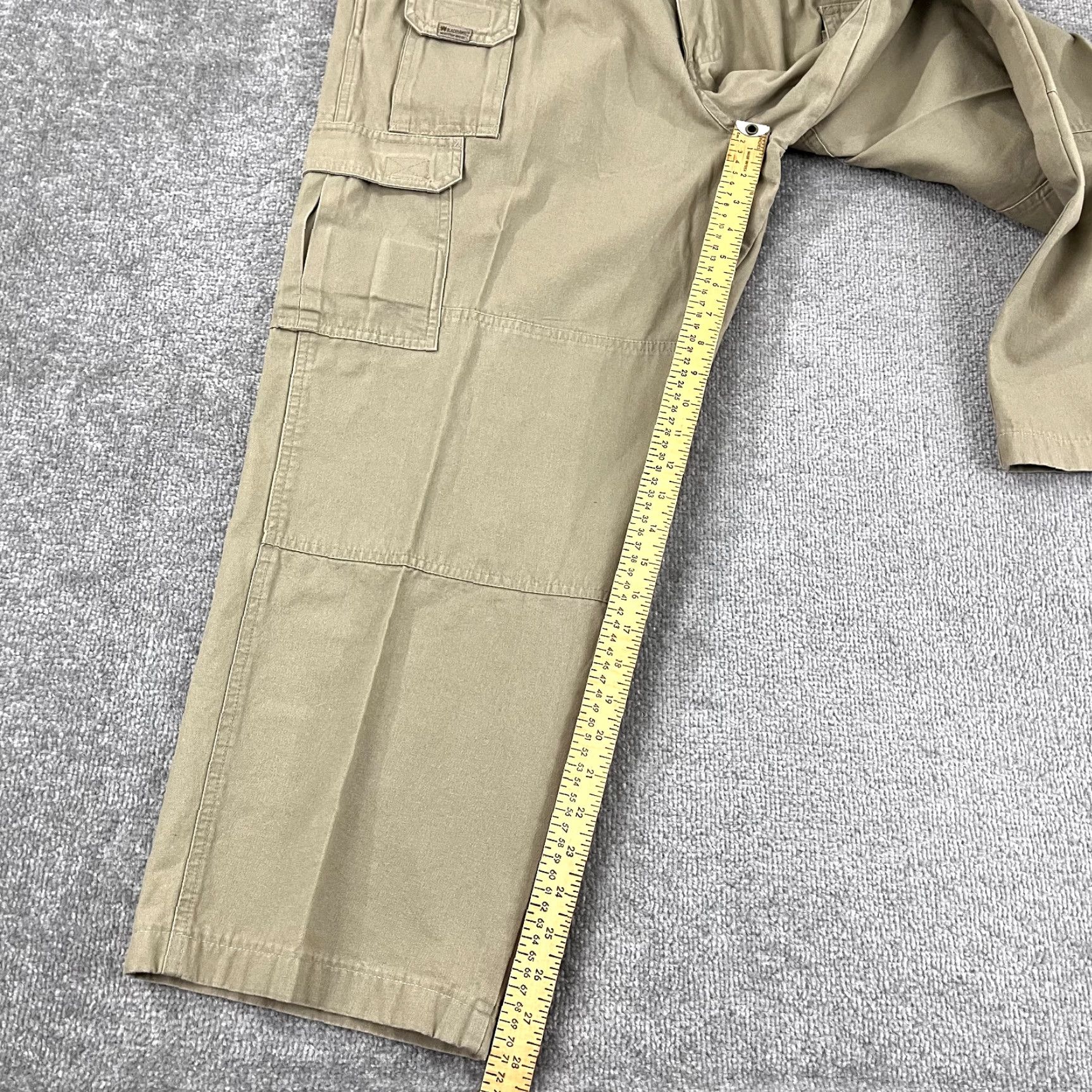 Vintage BLACKHAWK! Pants Men 38 x 30 Brown Utility Pockets Military Workwear Canvas Casual Jeans Trousers 5-Pocket Design Mens Size US 30 / EU 46 - 5 Thumbnail