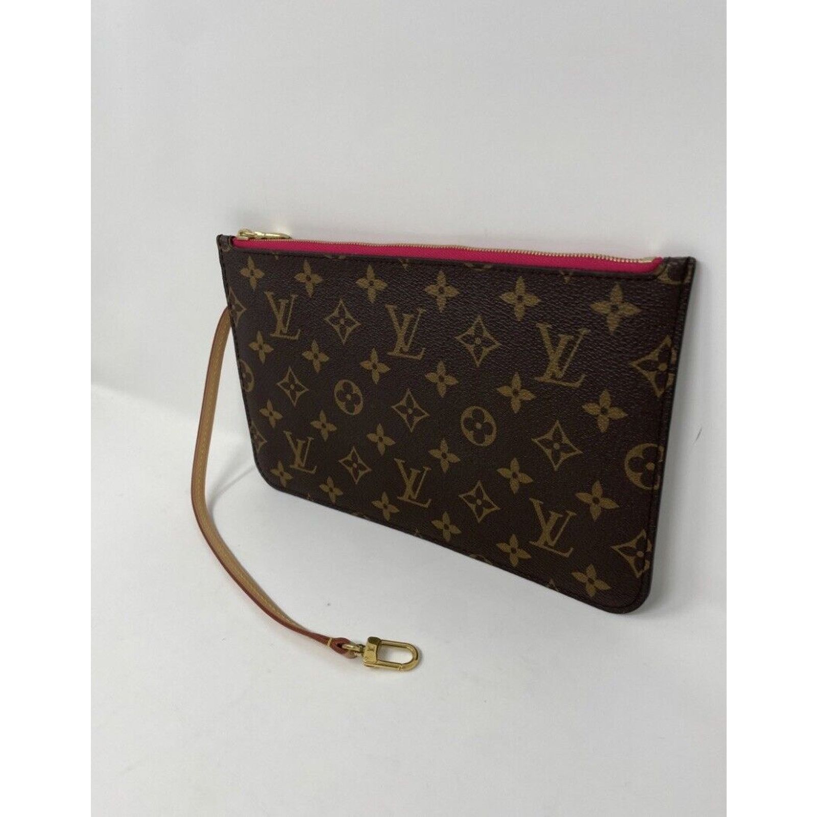 Louis Vuitton LOUIS VUITTON Large Monogram Pink Pouch Pochette Clutch Size ONE SIZE - 4 Thumbnail