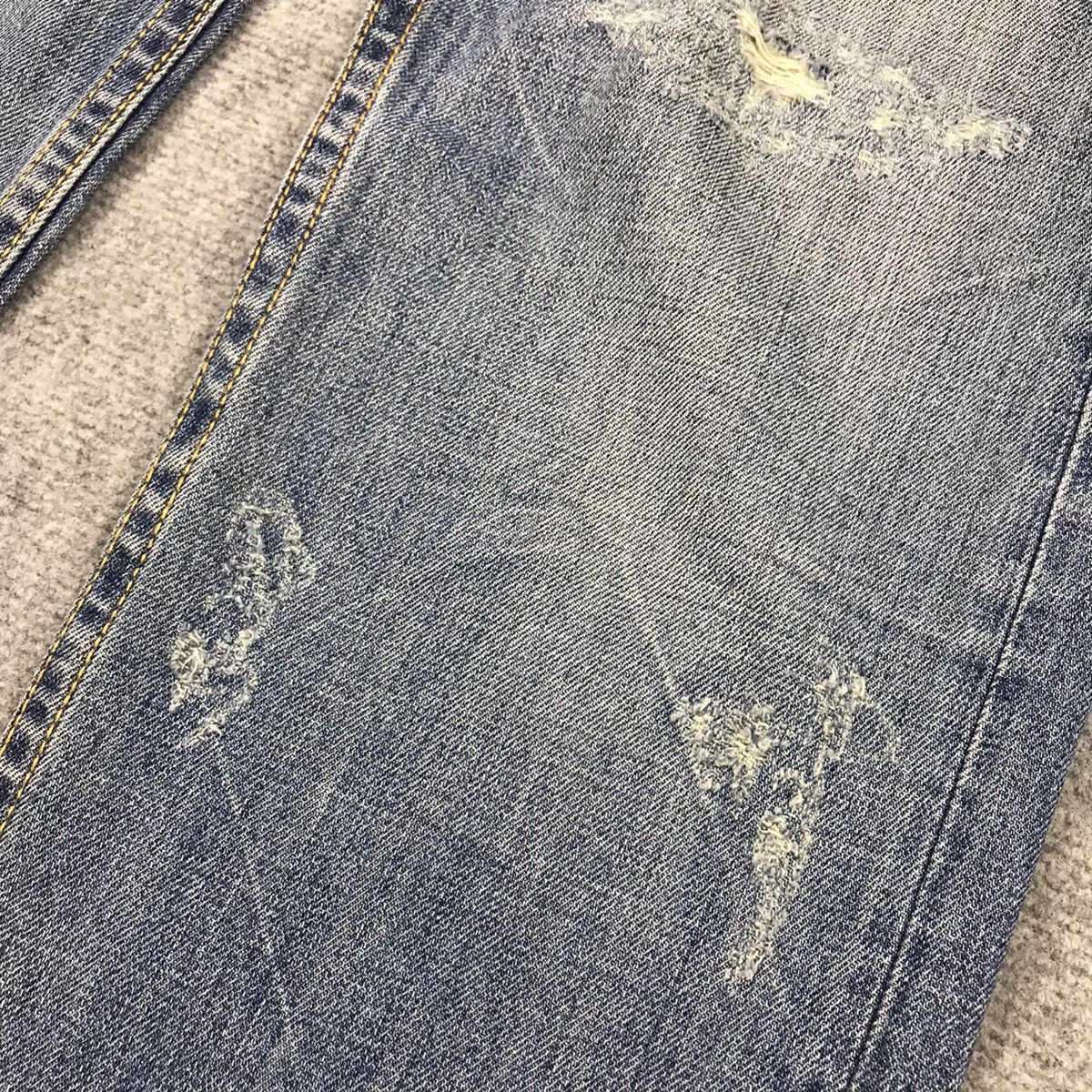 Japanese Brand DISTRESSED DENIM CO.LU JAPANESE JEANS PANTS 147 Size US 30 / EU 46 - 5 Thumbnail