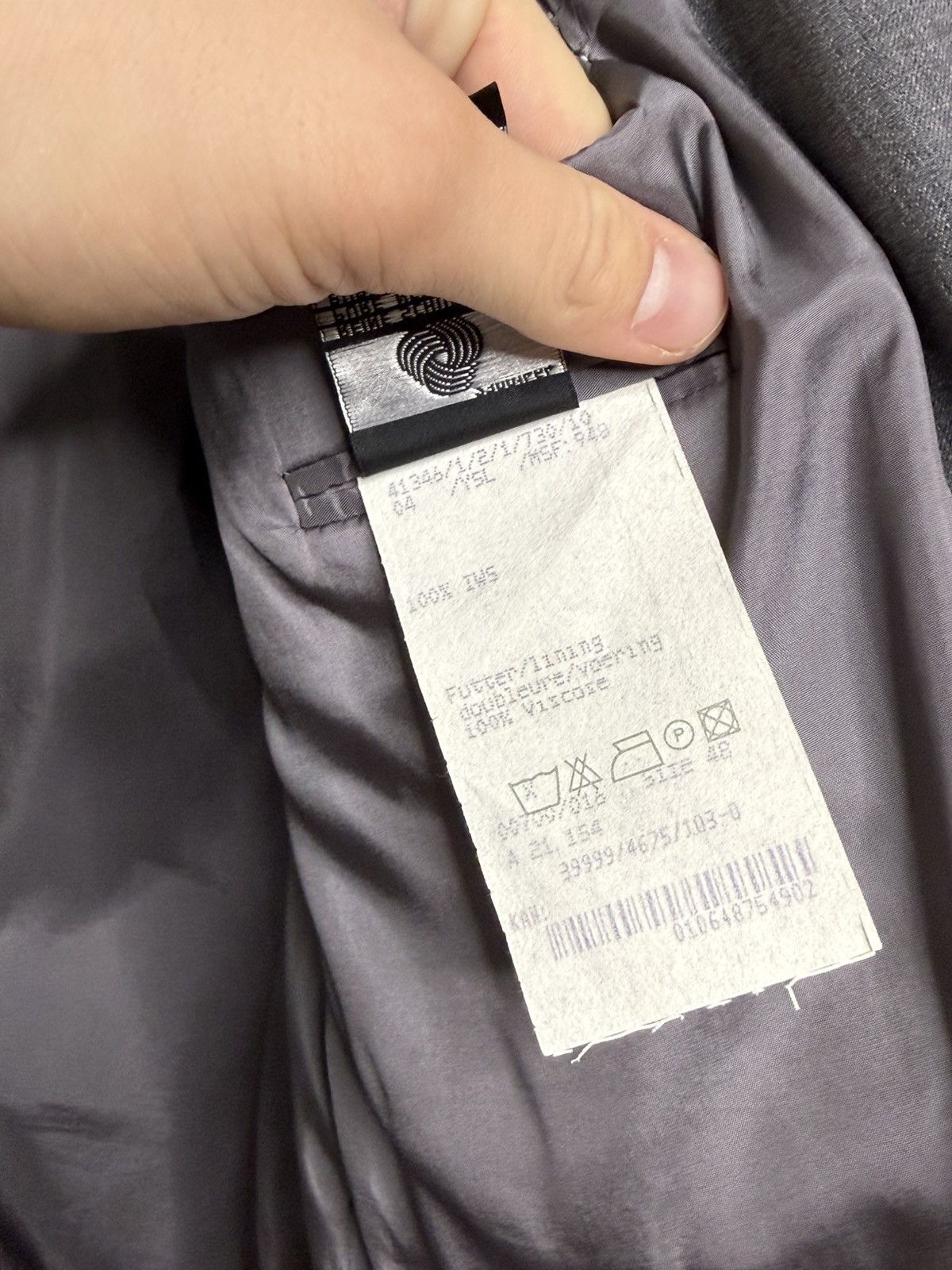 Yves Saint Laurent Yves Saint Laurent Vintage Gray wool mens blazer size 48 Size 48R - 16 Thumbnail