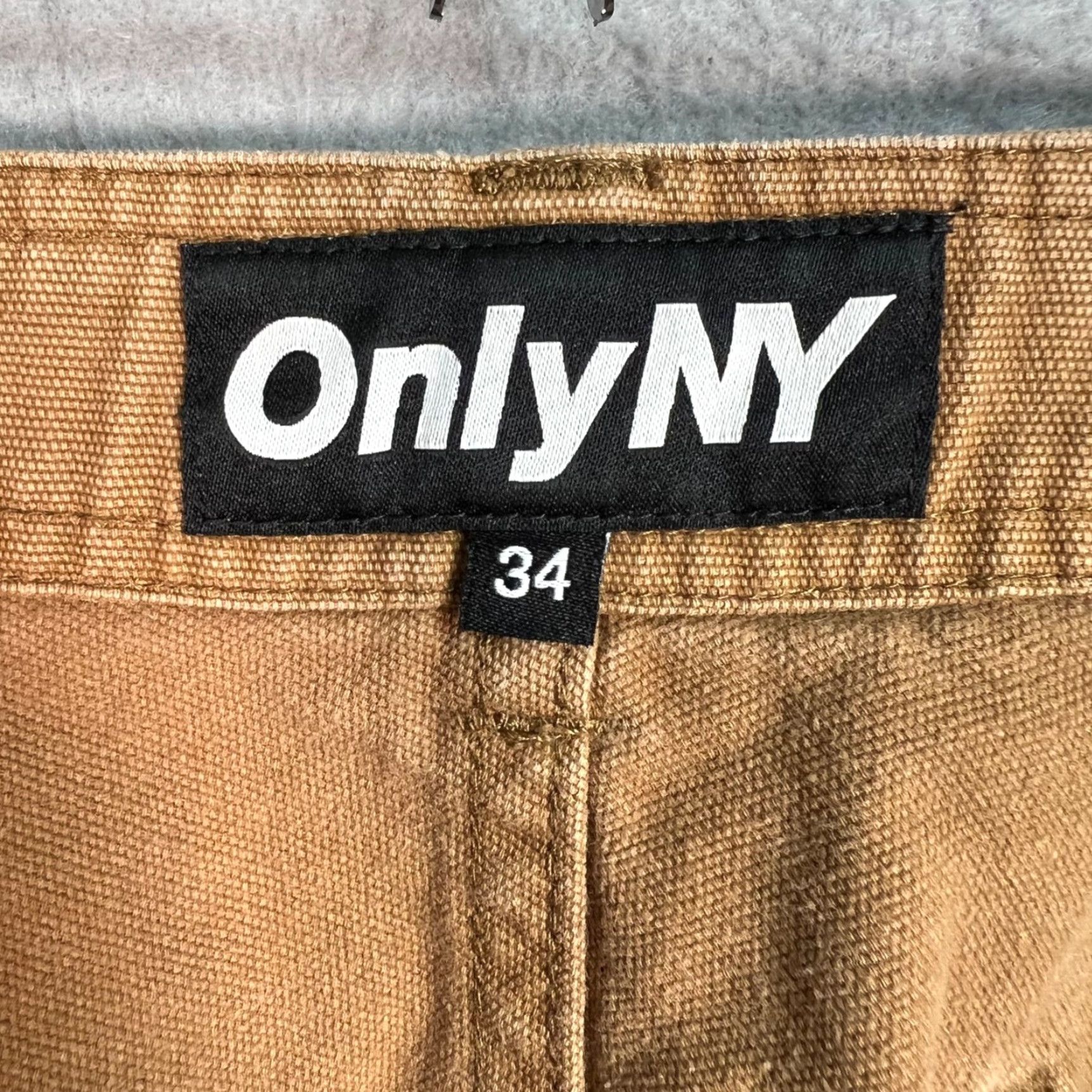 Only NY Only NY Khaki Canvas Utility Workwear Pants Relaxed Mens Size 34 Size US 34 / EU 50 - 3 Thumbnail