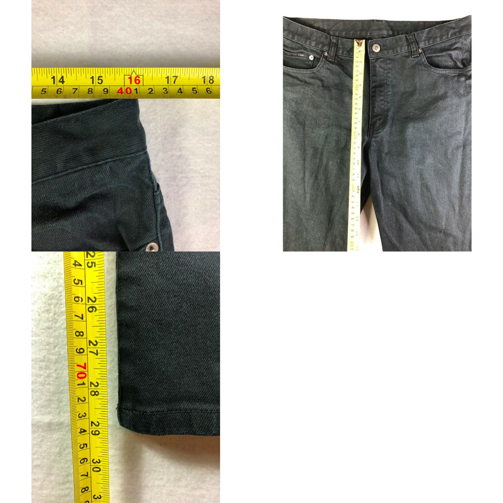 Sea New York New York Jeans Straight Womens Size 14 Average 32x29 Measured Black Jeans Regular Fit Denim Cotton Mid Rise Zip Αν Size 36" / US 14 / IT 50 - 8 Thumbnail