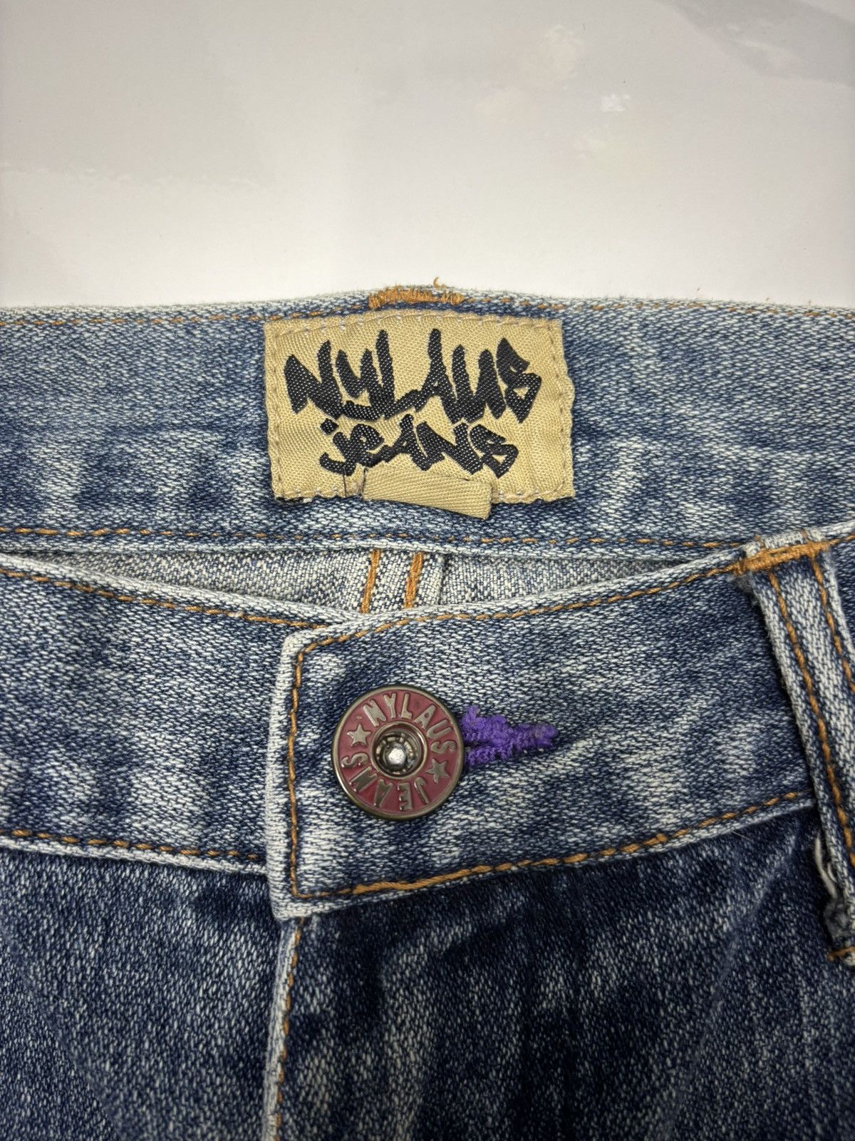 Hysteric Glamour NYLAUS CLOTHING LOOSE FIT DISTRESSED DENIM JEANS Size US 32 / EU 48 - 9 Thumbnail