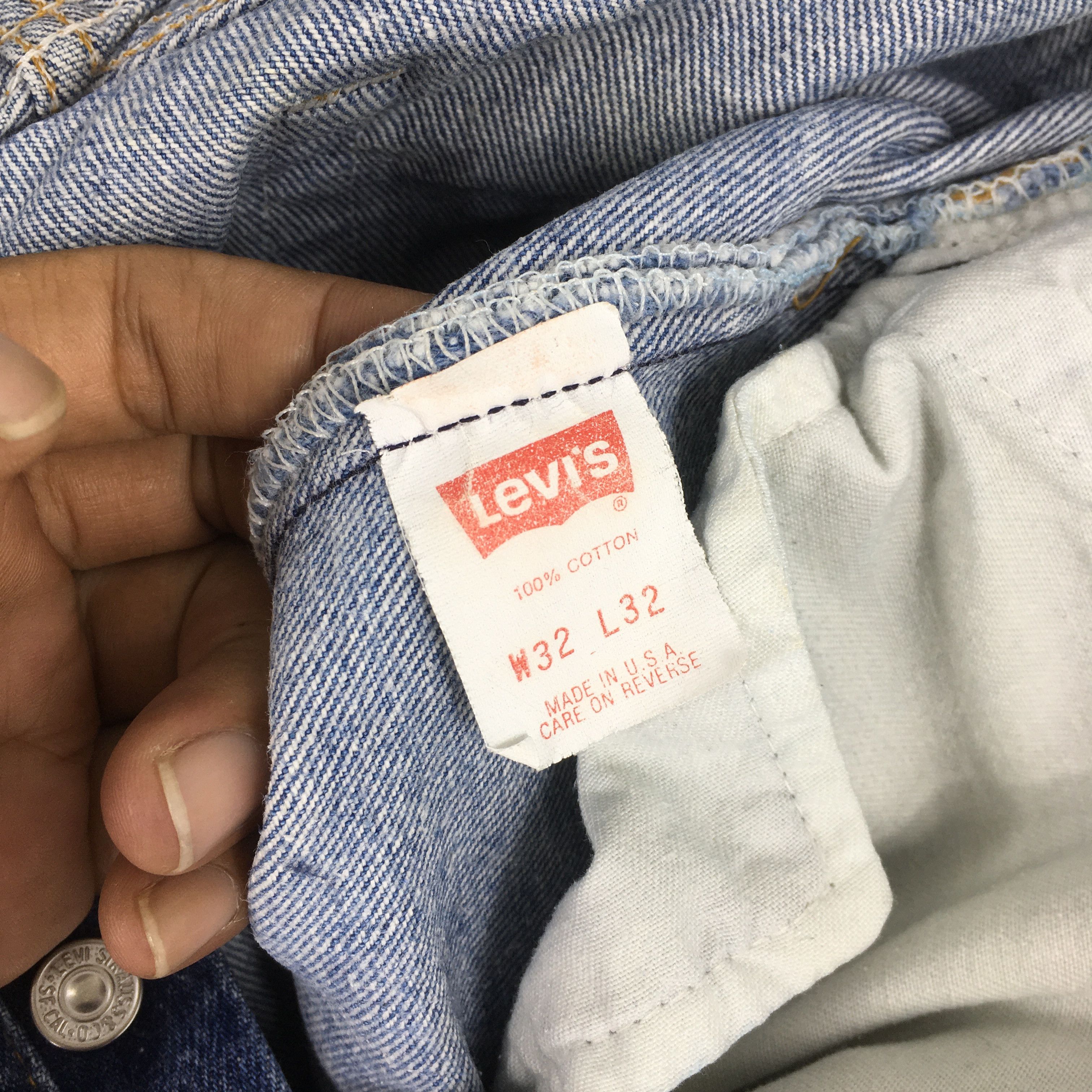 Levi's Size 30x31 Vintage Levi's 501 Faded Blue Jeans S1350 Size US 30 / EU 46 - 12 Thumbnail