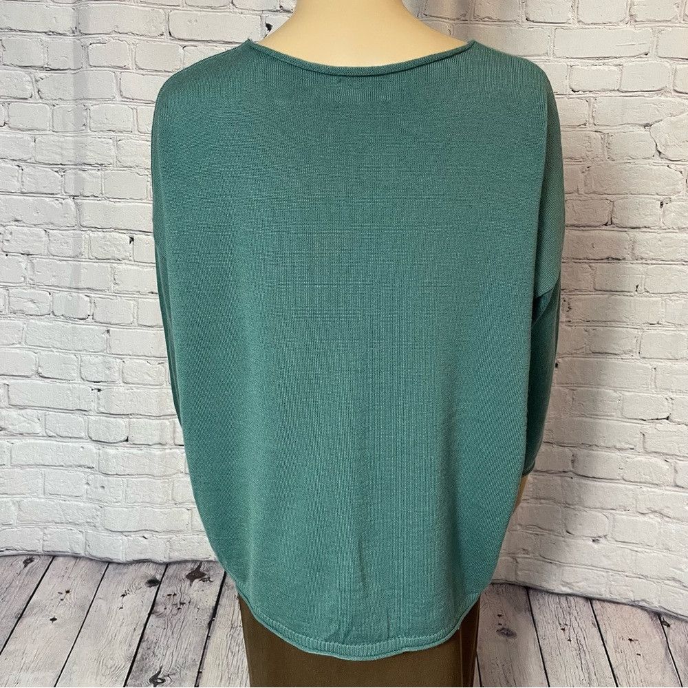 Other Ottod'Ame Wool Blend Long Sleeve Sea Green Sweater Made In Size S / US 4 / IT 40 - 3 Thumbnail
