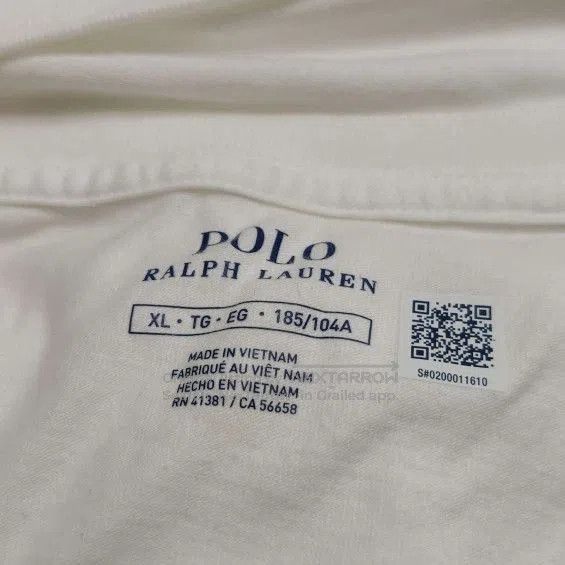 Polo Ralph Lauren Polo Ralph Lauren White Crew Neck Cotton T. Size US XL / EU 56 / 4 - 6 Thumbnail