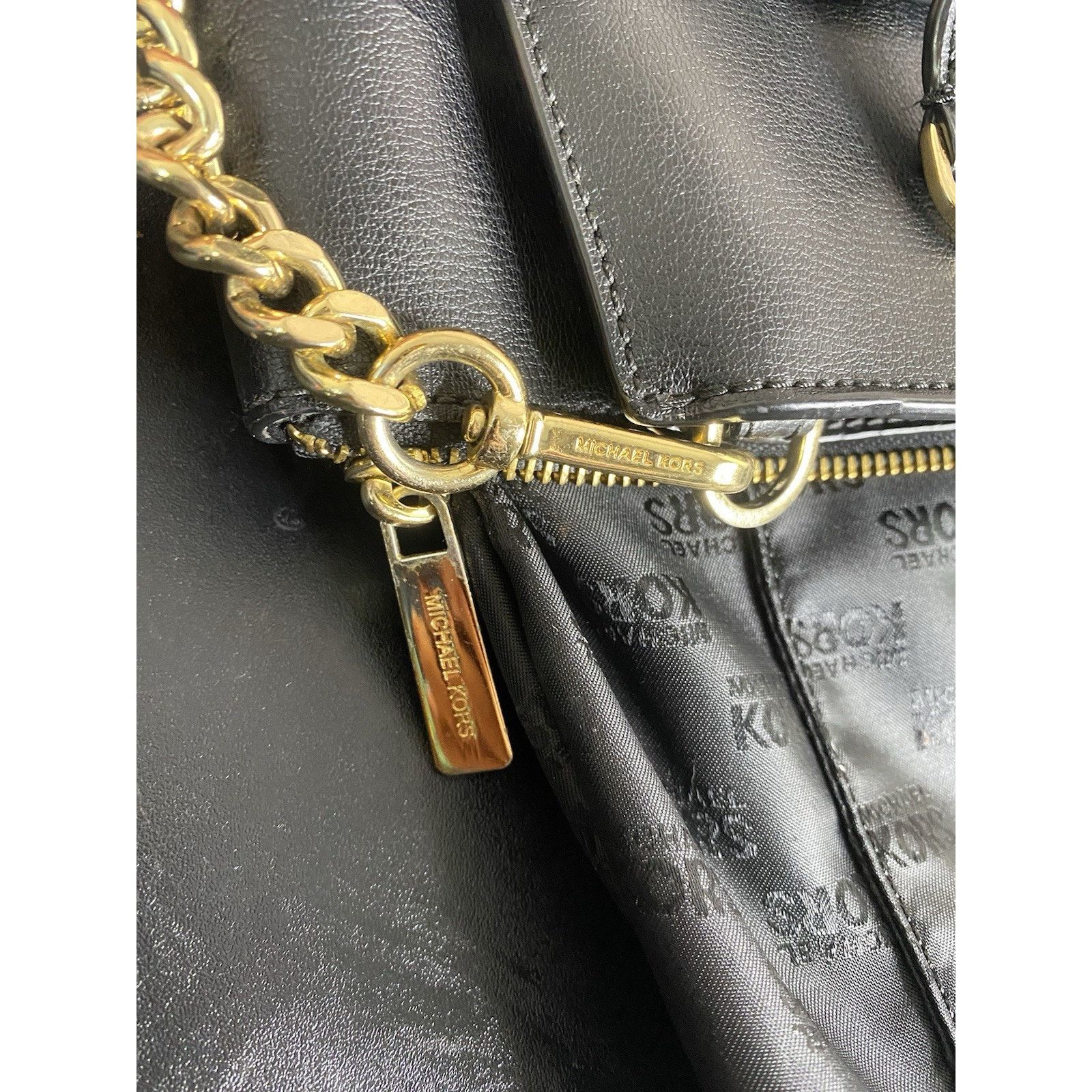 Michael Kors MICHAEL MICHAEL KORS ELLIS BLACK LEATHER CROSSBODY SHOULDER Size ONE SIZE - 10 Thumbnail