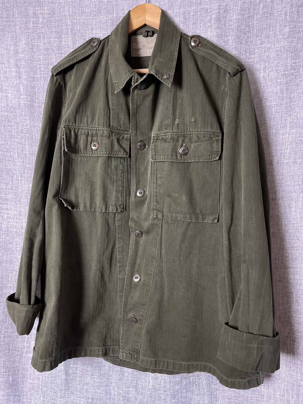 GOOD ART HLYWD Vintage Good Art Hlywd HBT Jacket with 11 Silver Pieces Size US L / EU 52-54 / 3 - 1 Thumbnail