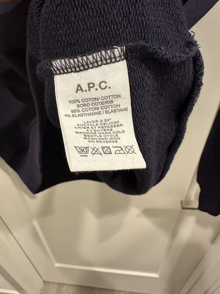 A.P.C. A.P.C. Navy Blue Reverse Mirror Logo Sweatshirt Size US S / EU 44-46 / 1 - 4 Thumbnail