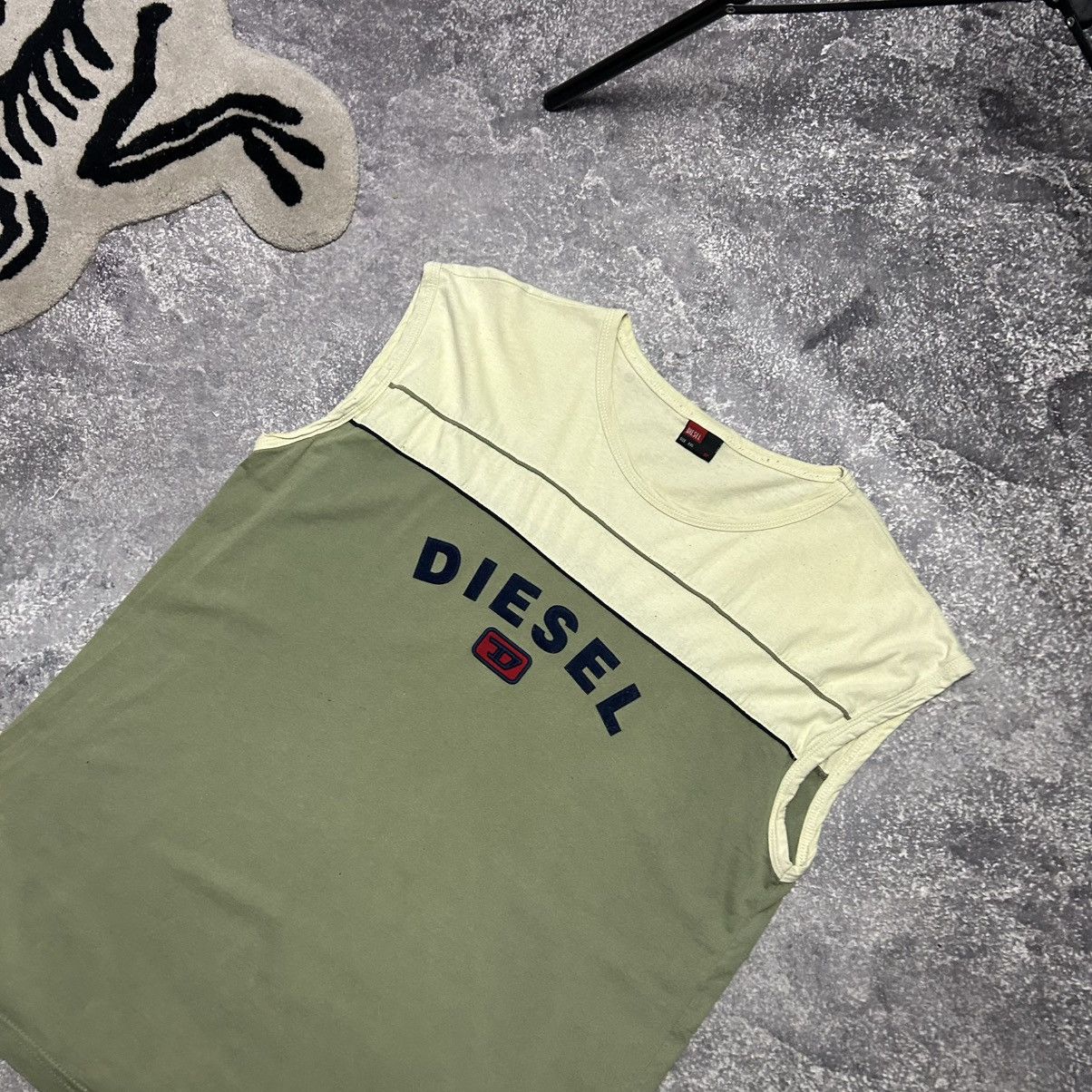 Diesel Vintage Diesel Big Logo y2k designer streetwear sleeveless Size US XXL / EU 58 / 5 - 2 Thumbnail