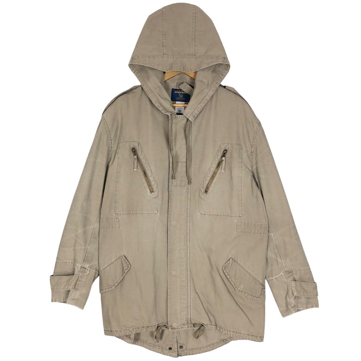Woolrich Woolen Mills Vintage Woolrich Fishtail Hooded Parka M65 Light Jacket Size US L / EU 52-54 / 3 - 1 Thumbnail