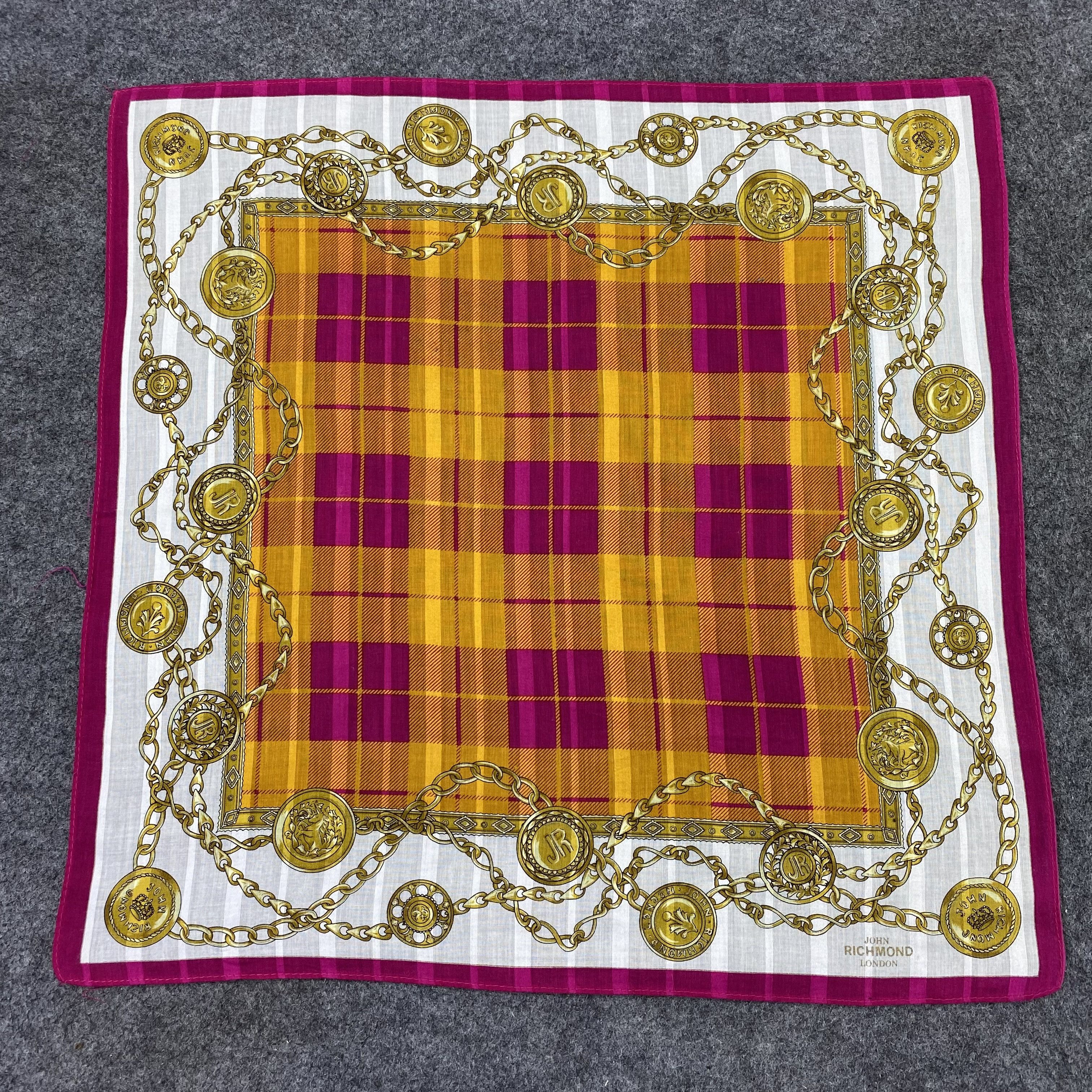 John Richmond John Richmond Handkerchief Neckerchief Bandana-B2024 Size ONE SIZE - 3 Thumbnail