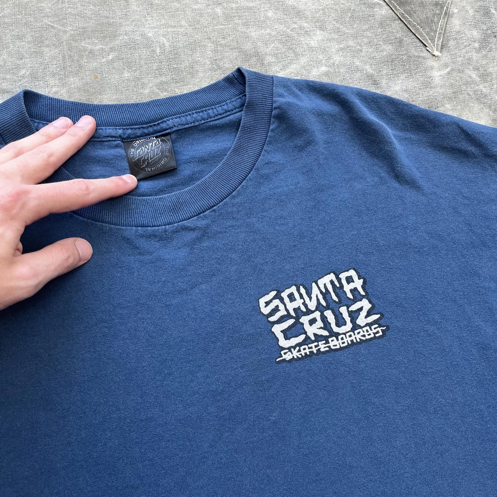 Santa Cruz Skateboards × Vintage Vintage Y2K Santa Cruz Dressen Skull Skate Shirt Size US XL / EU 56 / 4 - 5 Thumbnail