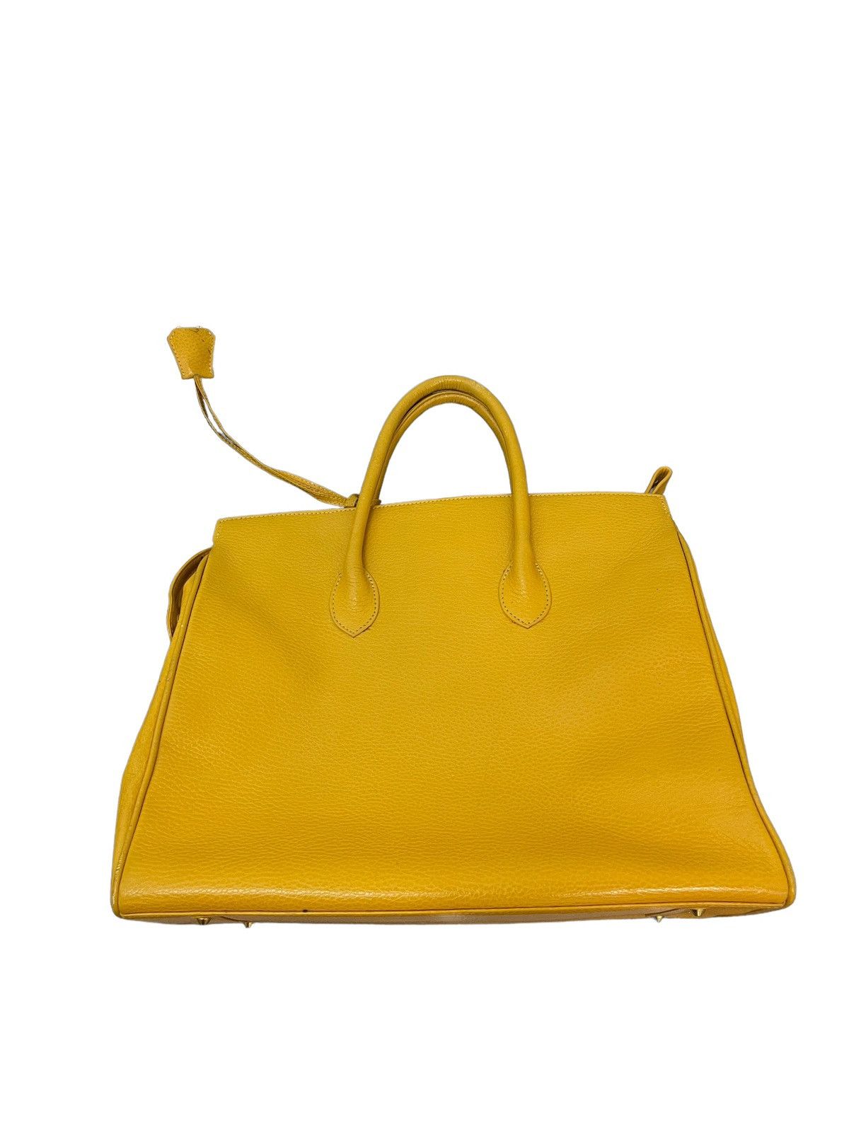 Japanese Brand Birkin Bag Leather Vintage Unknown Handmade Custom 1🟩 Size ONE SIZE - 17 Thumbnail