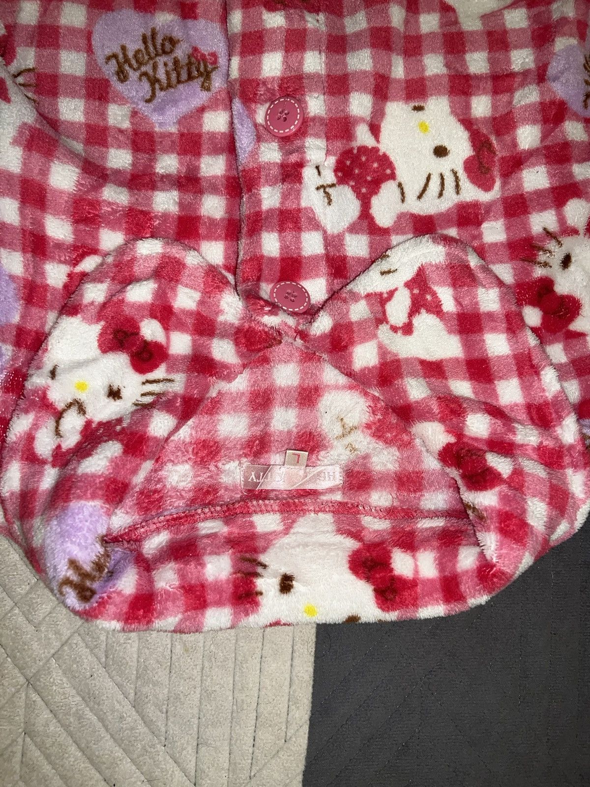 Japanese Brand Hello Kitty fluffy fleece nightwear 🎀💗 Size L / US 10 / IT 46 - 7 Thumbnail