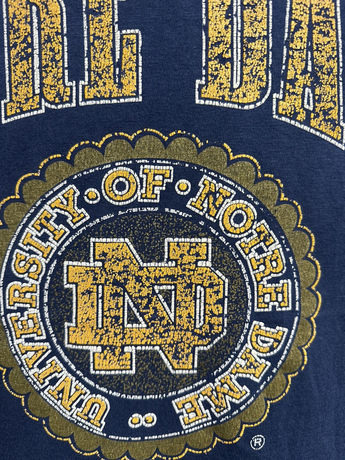 Vintage Vintage University Of Notre Dame Sun Faded Size US S / EU 44-46 / 1 - 3 Thumbnail