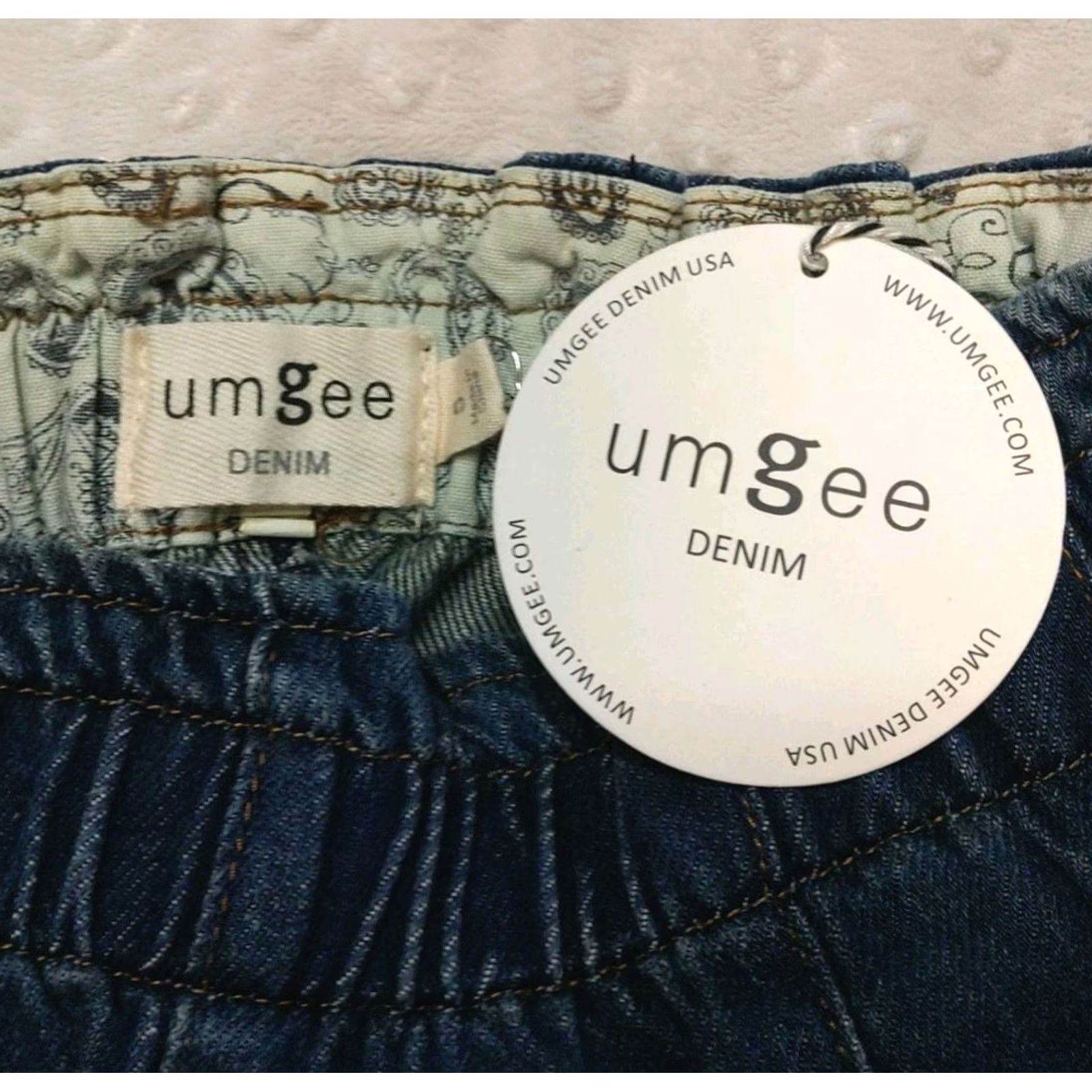 Denime UMGEE Blue Jean XL Wide Leg Stretch Waist Denim Size 5 15" Wide Leg NWT Jeans Womens Urban Boho 90s Streetwear Bathroom: no Size 27" / US 4 / IT 40 - 5 Thumbnail