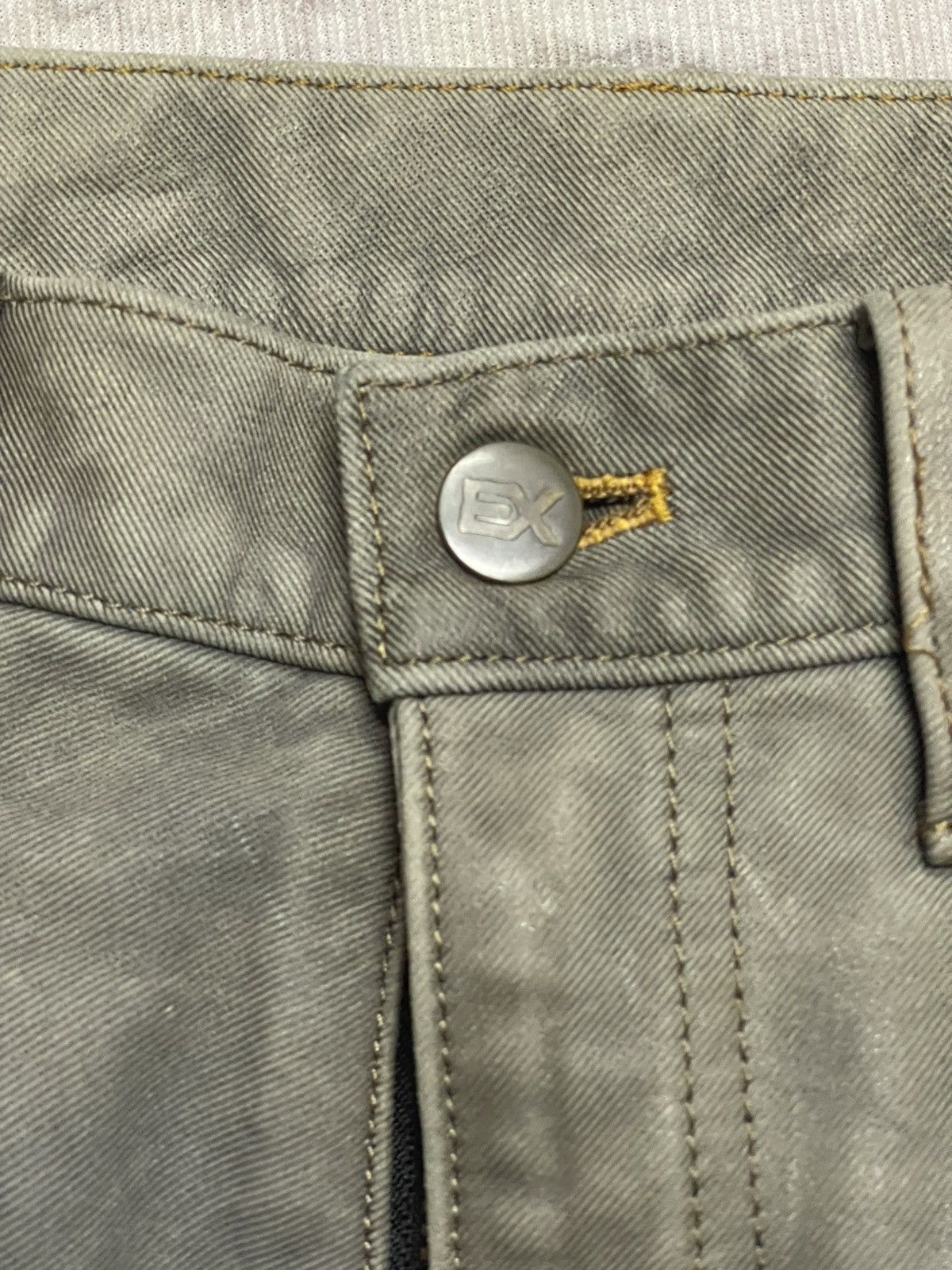 Japanese Brand × Leather Vintage Exalito Washable Leather Explore Jeans Rare Size US 31 - 18 Thumbnail