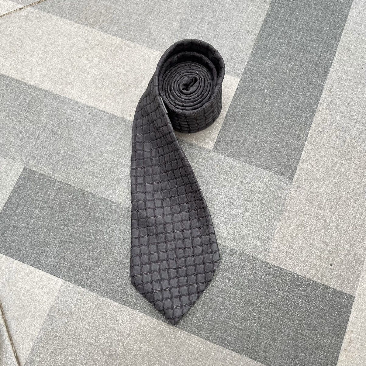 Dior 3D Geometric Squade Silk Tie