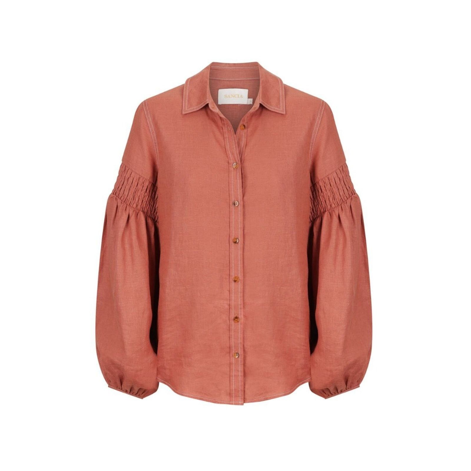 & Other Stories SANCIA Women THE LUCIE SHIRT linen Blouse Button L A000078 Size L / US 10 / IT 46 - 1 Thumbnail