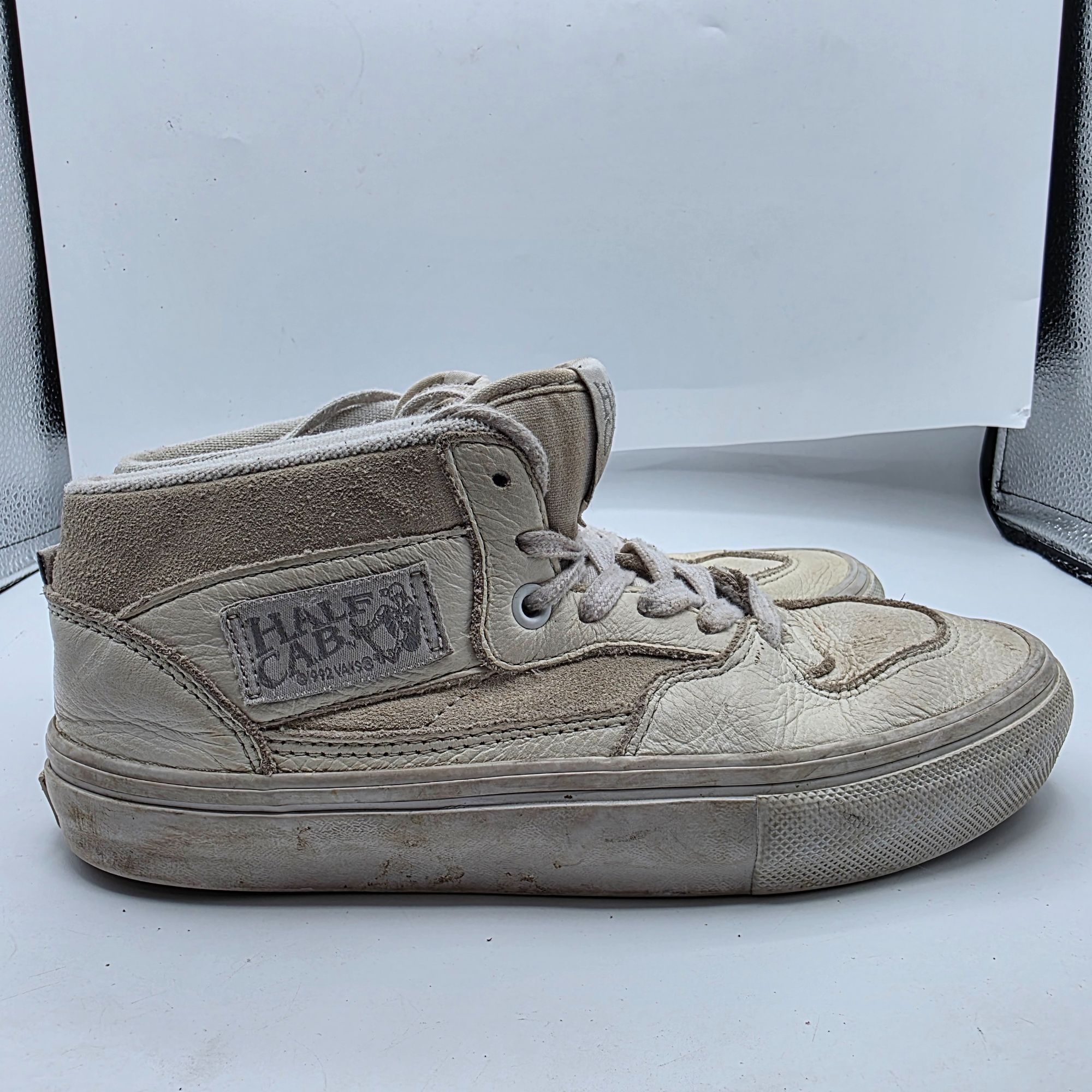 Vans Vans Half Cab Mens Size 5 White Sneaker Shoes Casual Skatebo Size US 5 / EU 37 - 11 Thumbnail