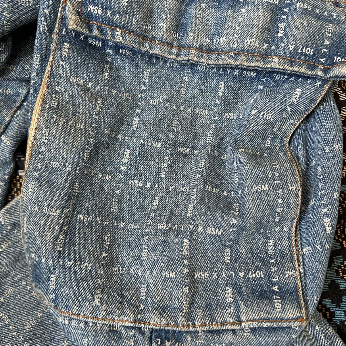 1017 ALYX 9SM MMW x 1017 Alyx 9SM Check Logo Cargo Denim Light Blue Size US 34 / EU 50 - 6 Thumbnail