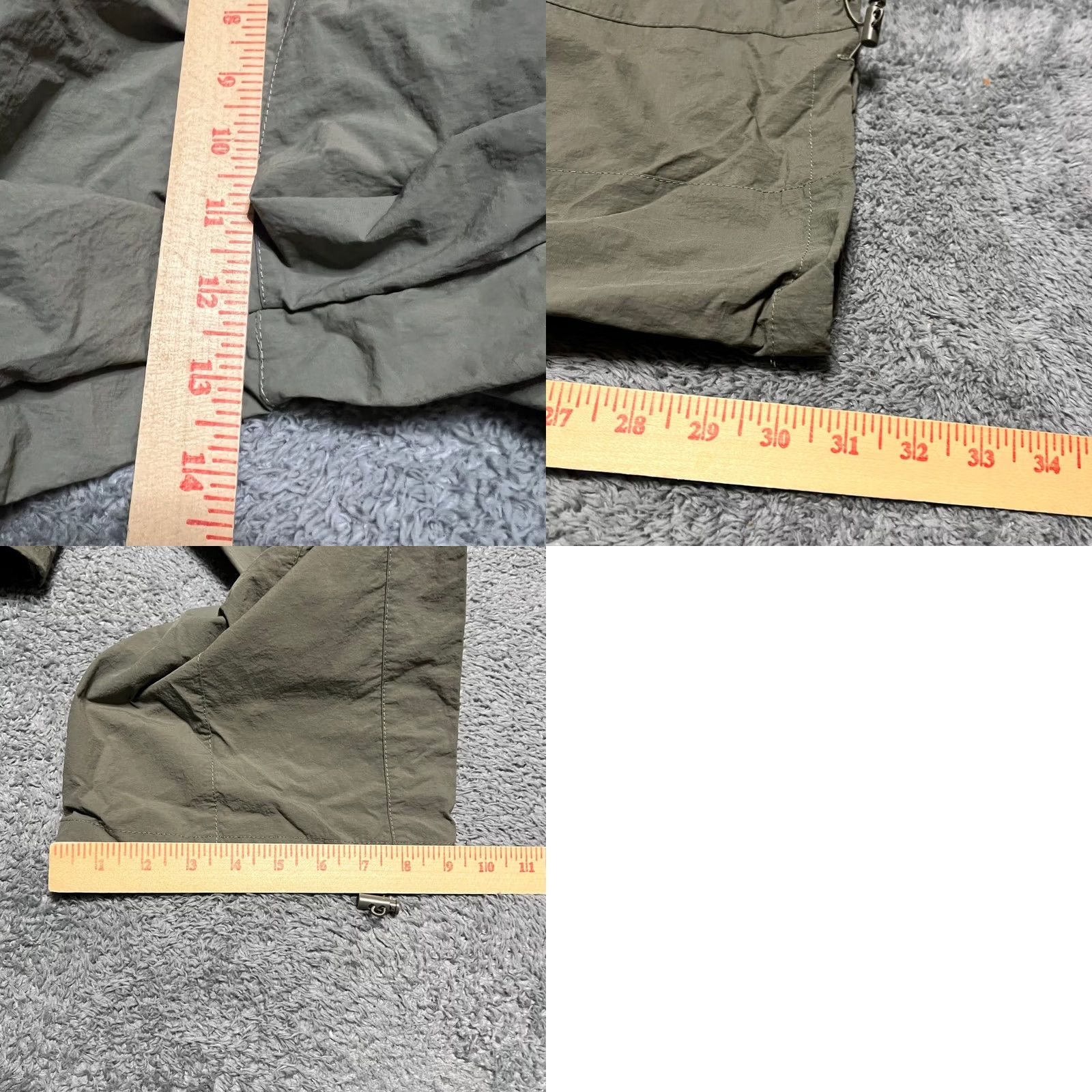 Vintage Wilo The Label Pants Womens Small High Rise Wide Leg Parachute Cargo Green Size 28" / US 6 / IT 42 - 8 Thumbnail