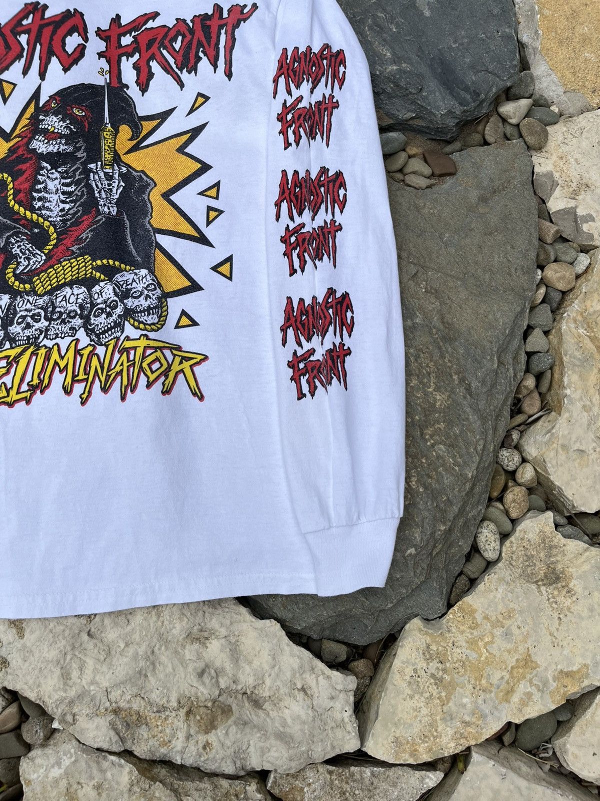 Band Tees × Vintage Vintage Agnostic Front band tee long sleeve the eliminator Size US S / EU 44-46 / 1 - 6 Thumbnail