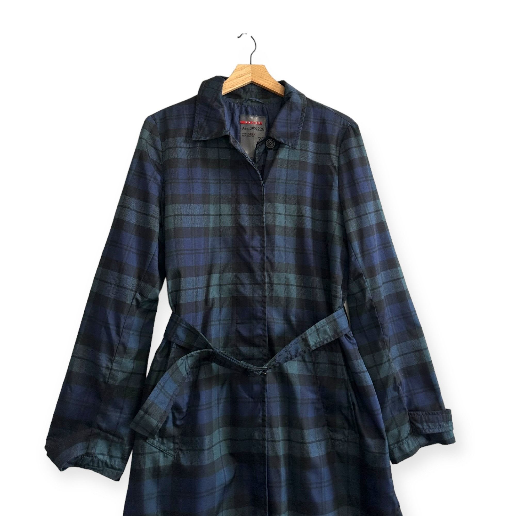 Prada Prada Nylon Single-breasted Trench Coat, Size 46 Italy, Tart Size L / US 10 / IT 46 - 19 Thumbnail