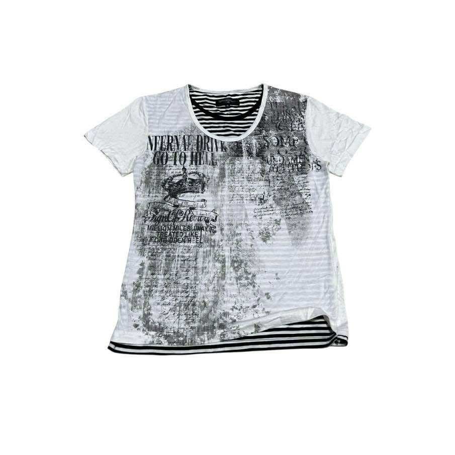 In The Attic 🔥SickY2K In The Attic Double Layer Poem Tee Vkei Goth Punk Size US M / EU 48-50 / 2 - 1 Thumbnail