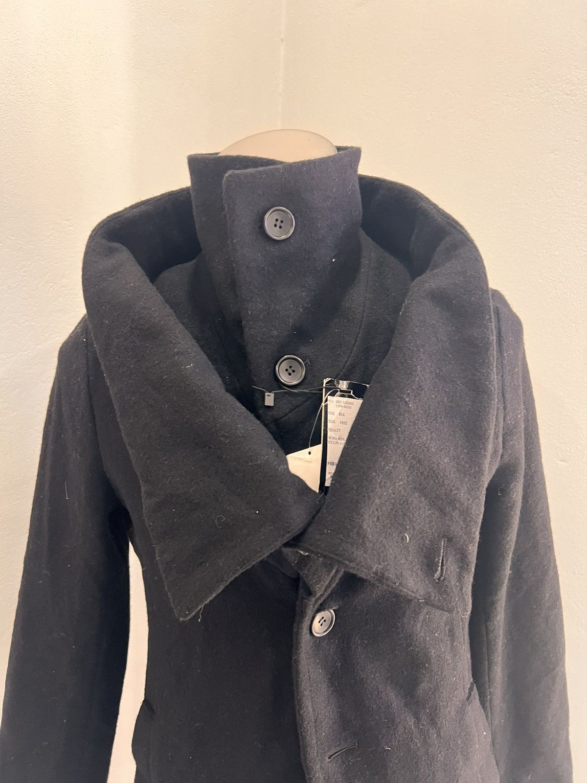 Designer × Japanese Brand GGD Japan Double Collar Wool Jacket Coat Size US M / EU 48-50 / 2 - 2 Thumbnail