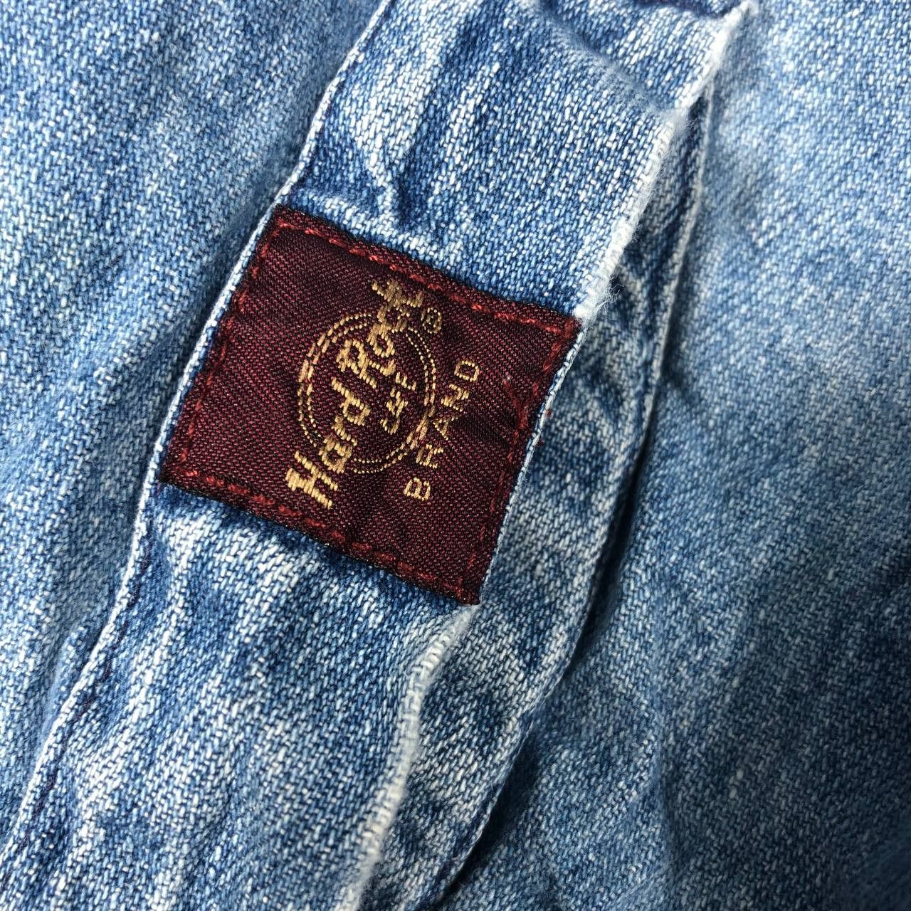 Hard Rock Cafe Vintage Hard Rock Cafe Denim Shirt Size XL / US 12-14 / IT 48-50 - 9 Thumbnail