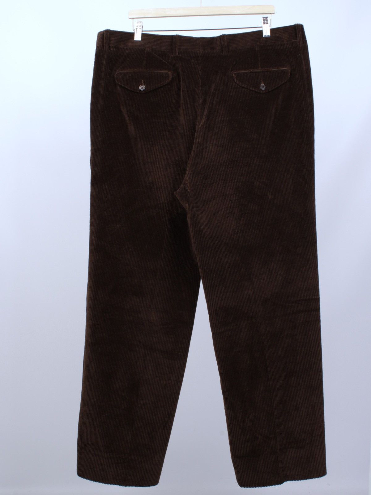 Designer × Paul & Shark × Vintage PAUL & SHARK Velvet Vintage Brown Pants Trousers Elasticized Size US 44 / EU 60 - 4 Thumbnail