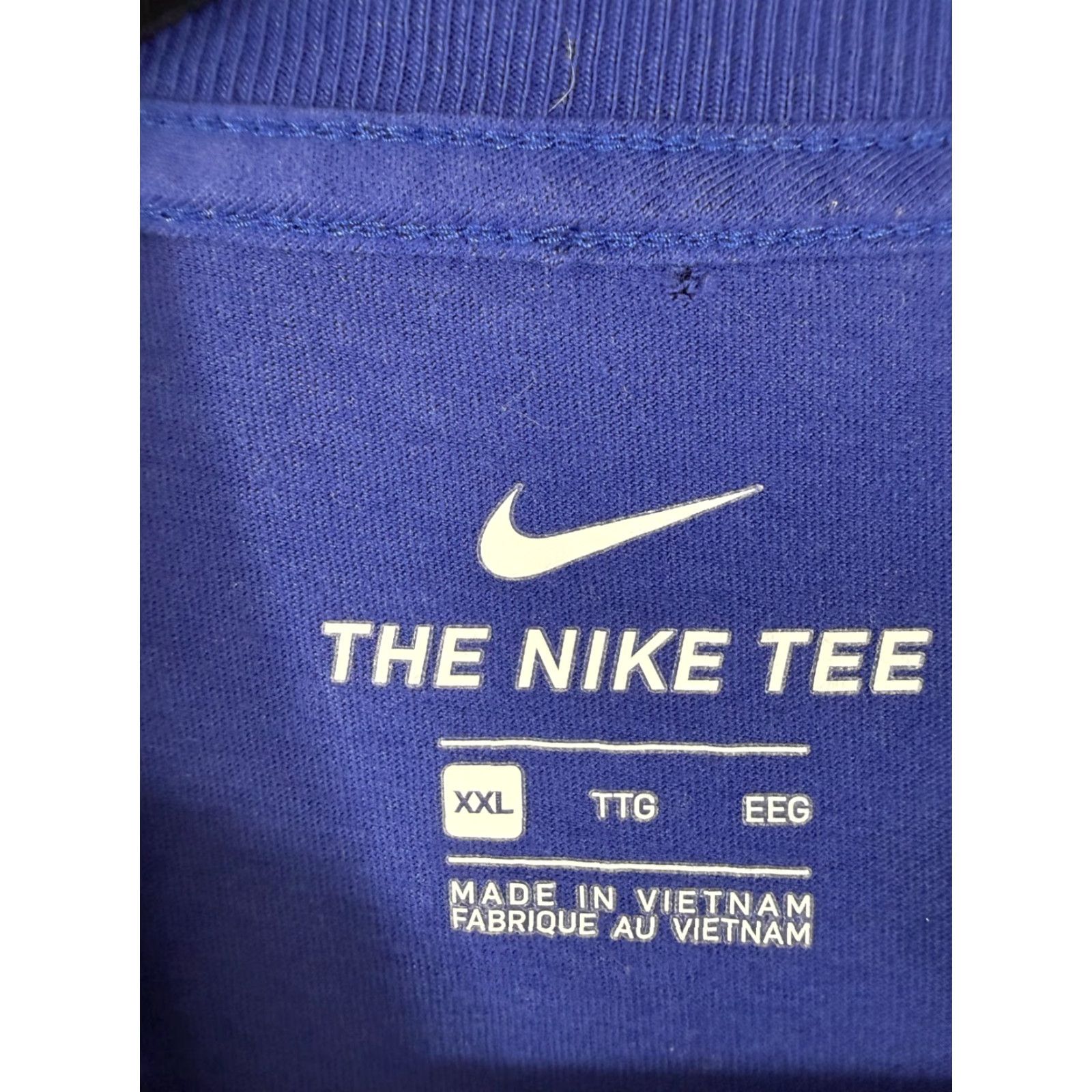 Nike Nike Tee Mens 2XL Blue Sportswear NSW Brandriff Swoosh Box Logo Short Sleeve Size US 39 - 7 Thumbnail