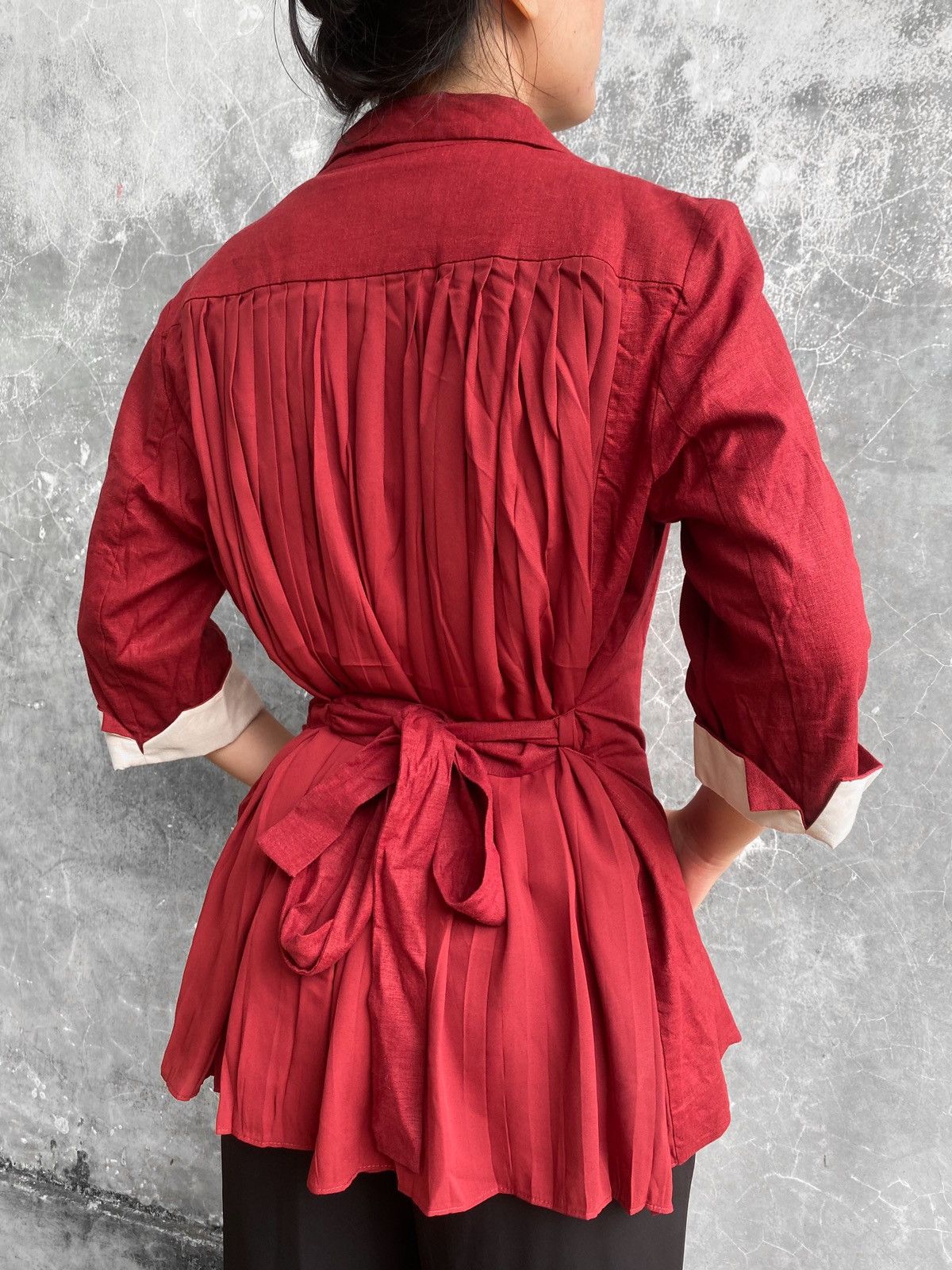 image of Chalayan x Hussein Chalayan Red Top, Women's (Size Medium)