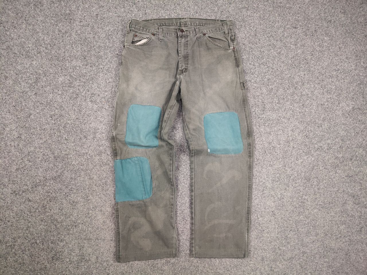 Dickies Vintage Dickies Faded Canvas Patchwork USA Style Skate Pants Size US 34 / EU 50 - 7 Thumbnail
