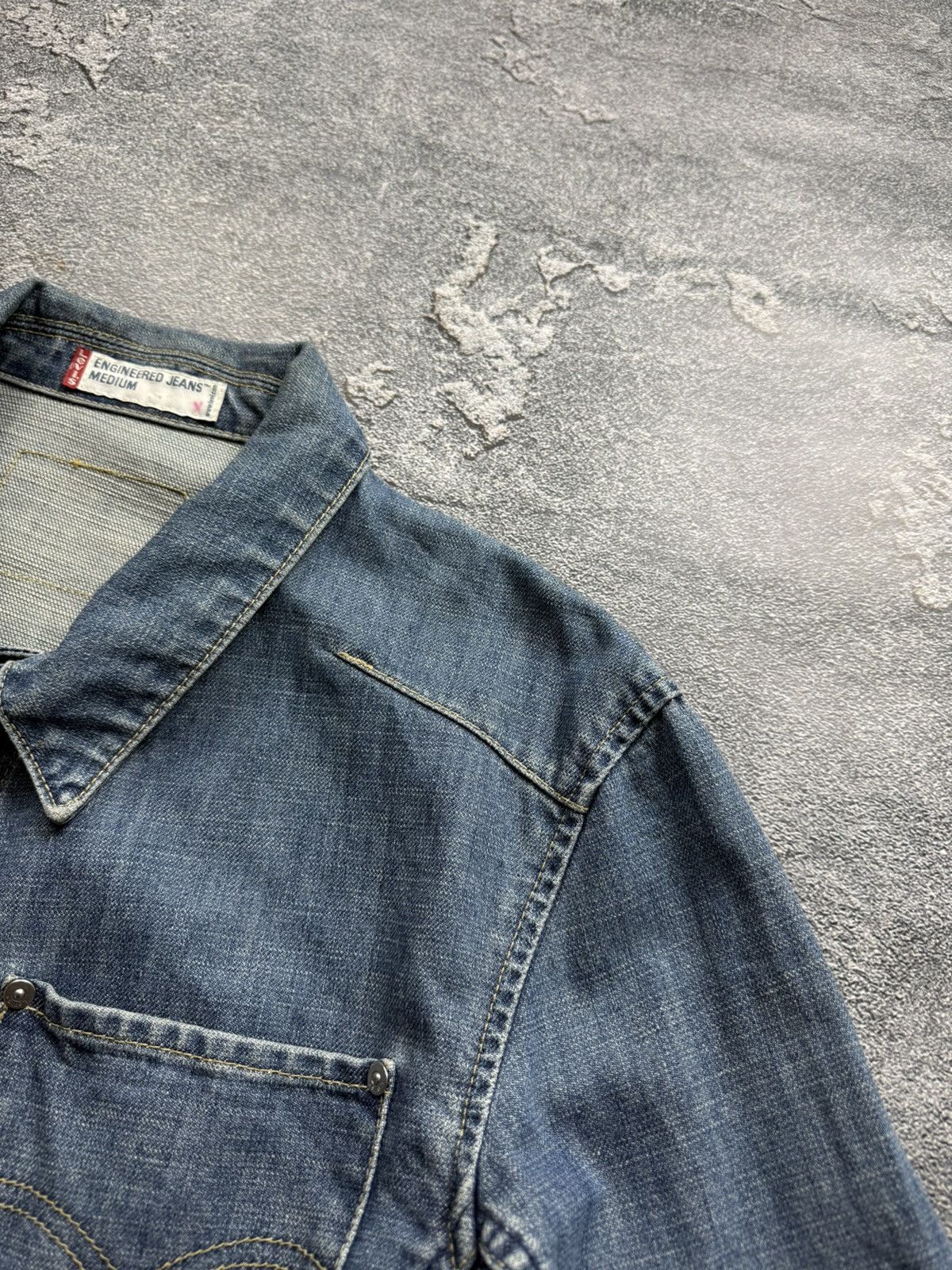 Levi's Levi's Engineered 70100 Vintage 2000's Denim Trucker Jacket Size US M / EU 48-50 / 2 - 6 Thumbnail