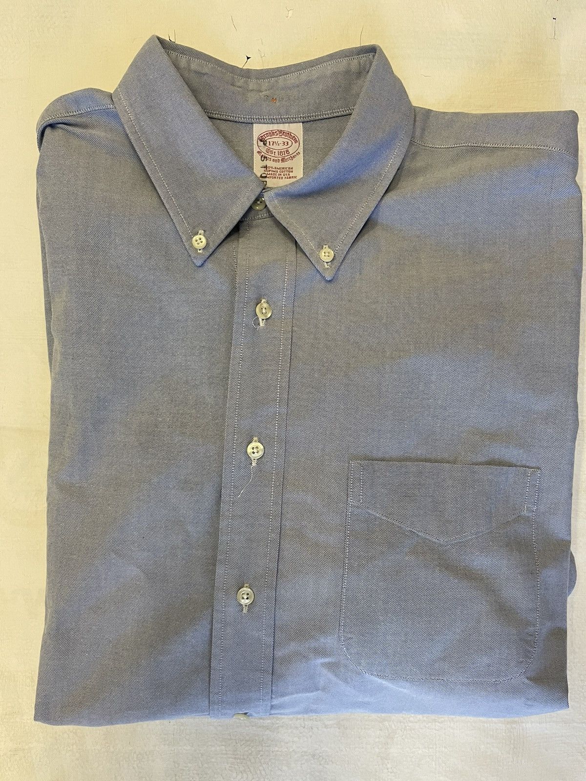 Brooks Brothers × Vintage Vintage Button Down Oxford Sport Shirt Size US XL / EU 56 / 4 - 1 Thumbnail