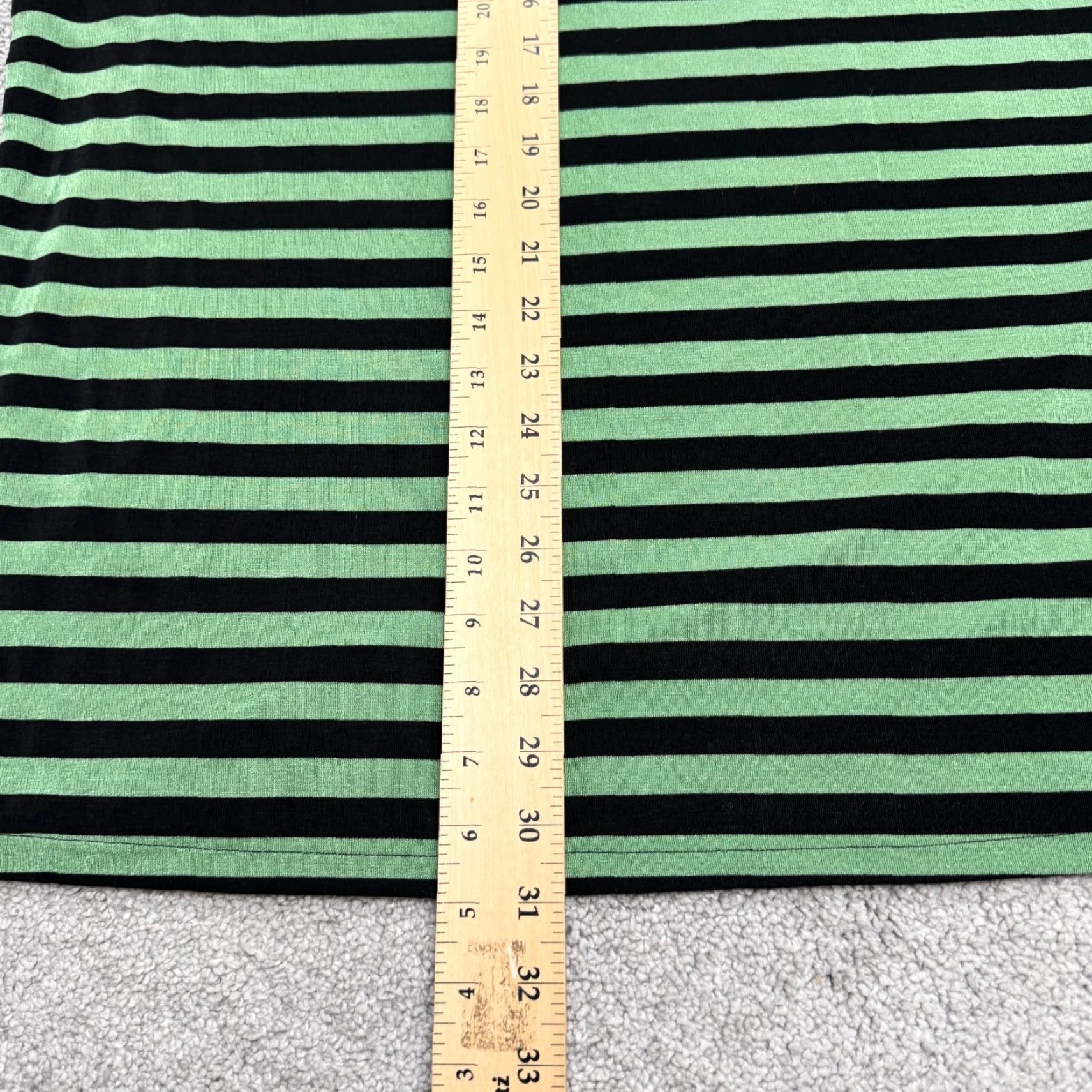 Vintage VINTAGE Frazier Lawrence T-Shirt Womens 2XL Green Black Striped Crew Tee 90s Casual Shirt Womens Size XXL / US 16-18 / IT 52-54 - 6 Thumbnail