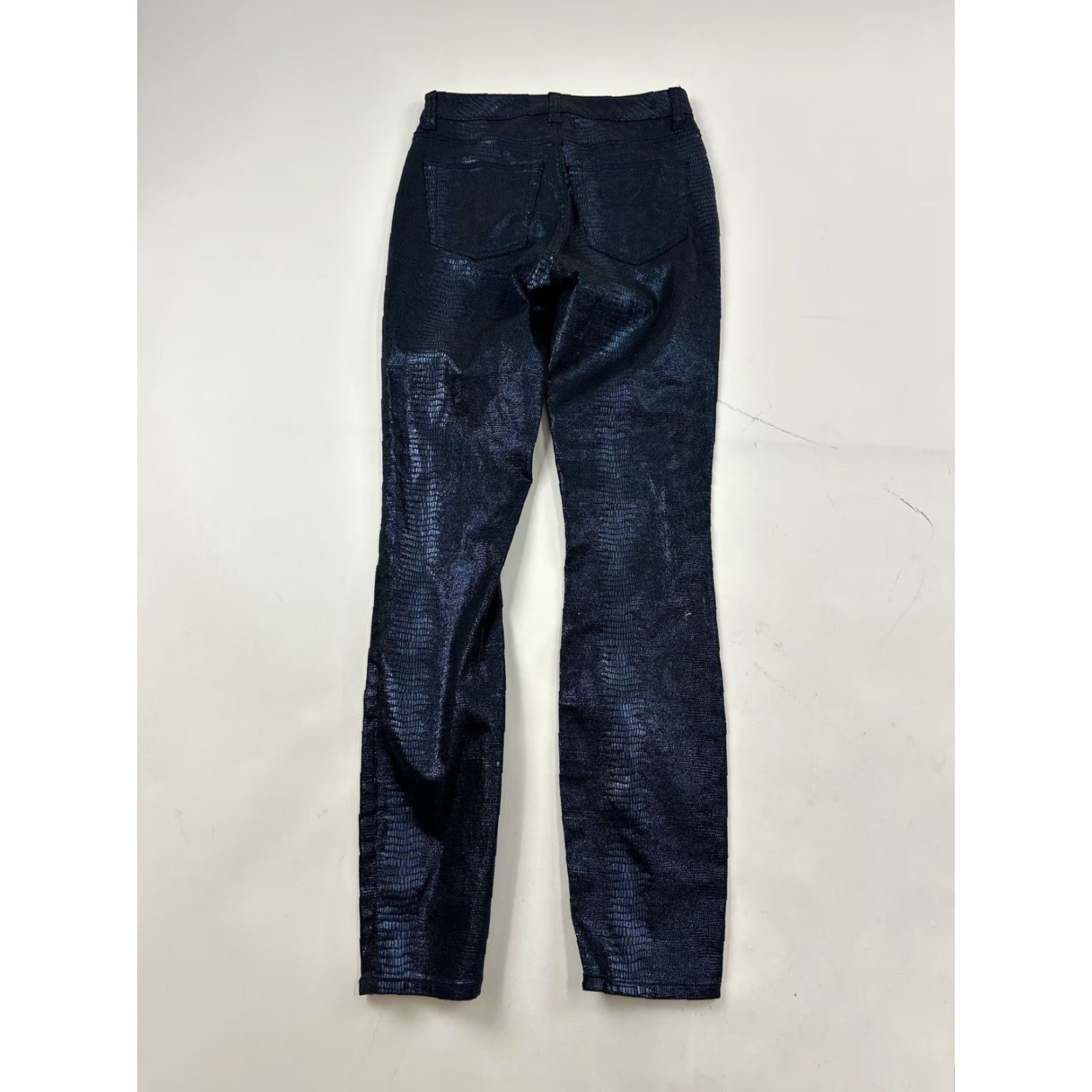 Juicy Couture Juicy Couture Pants Women’s 26 Blue Python Print Skinny Size 26" / US 2 / IT 38 - 2 Thumbnail