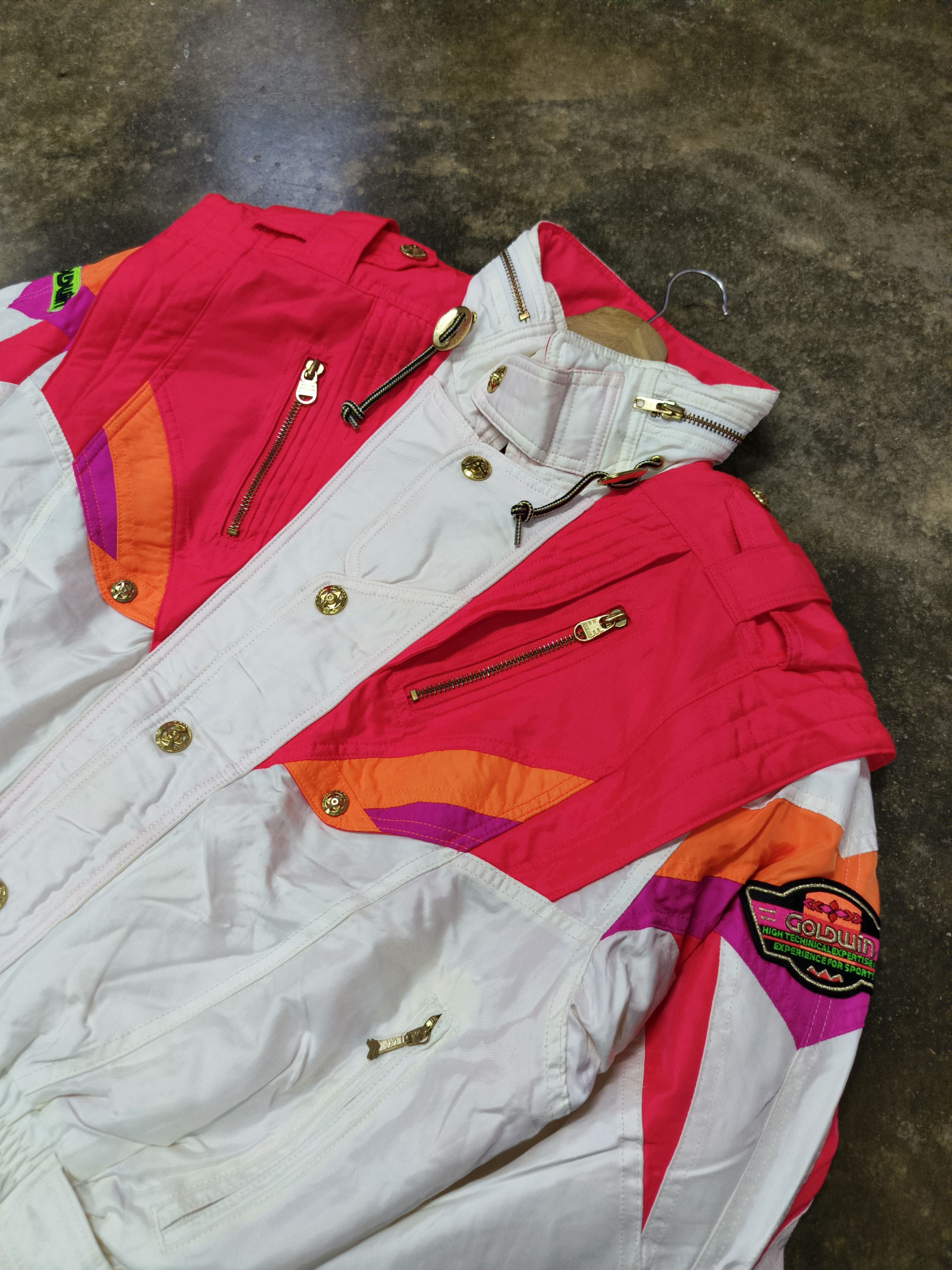 Goldwin GOLDWIN COMPETITION MULTICOLOR SKI BOMBER JACKET Size L / US 10 / IT 46 - 3 Thumbnail