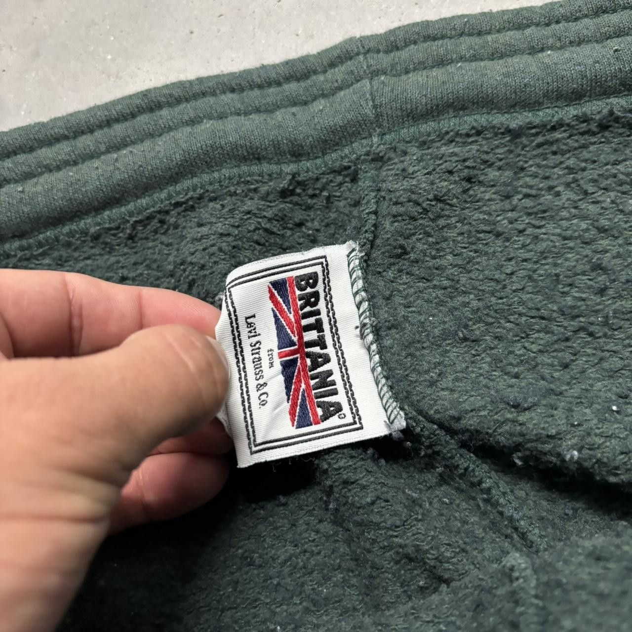 Japanese Brand × Vintage Crazy Vintage 90s Baggy Forest Green Essential Sweatpants! Size US 36 / EU 52 - 6 Thumbnail