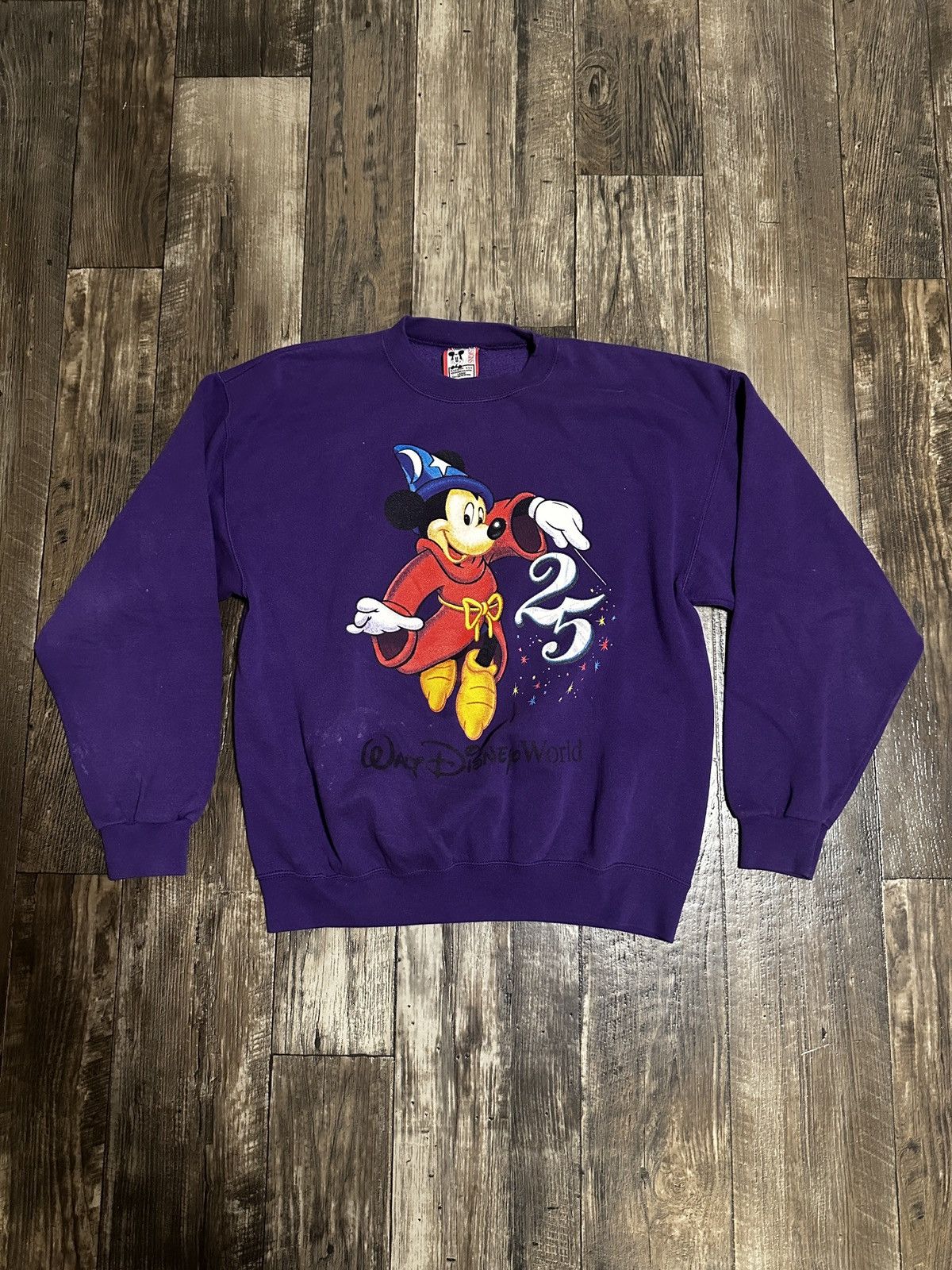 Vintage Vintage 90s Disney World 25 Years Crewneck Size US L / EU 52-54 / 3 - 1 Thumbnail