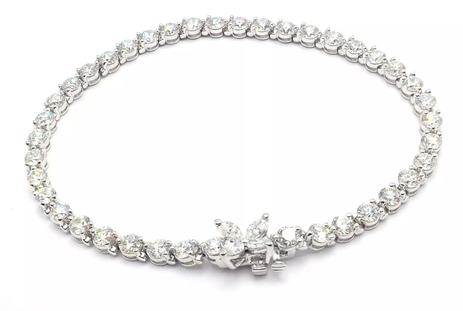 Tiffany & Co. Tiffany & Co Platinum 6.5ct Diamond Line Tennis Bracelet Size ONE SIZE - 9 Thumbnail