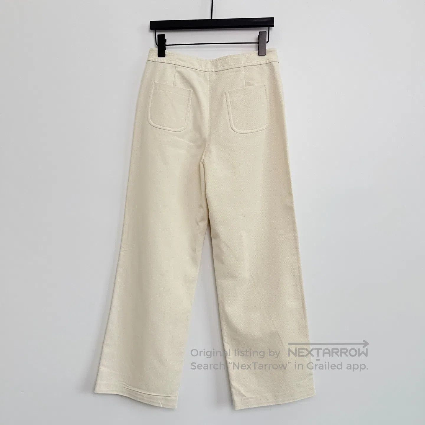 Celine CELINE Triumph Arch Gold Chain Plain Twill Trousers| Size US 38 / EU 54 - 3 Thumbnail