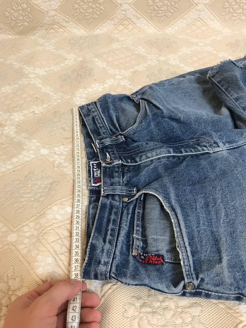 Southpole 🔥 Crazy Y2K Polar Co Southpole Logo Denim JNCO Skate Shorts Size US 32 / EU 48 - 7 Thumbnail