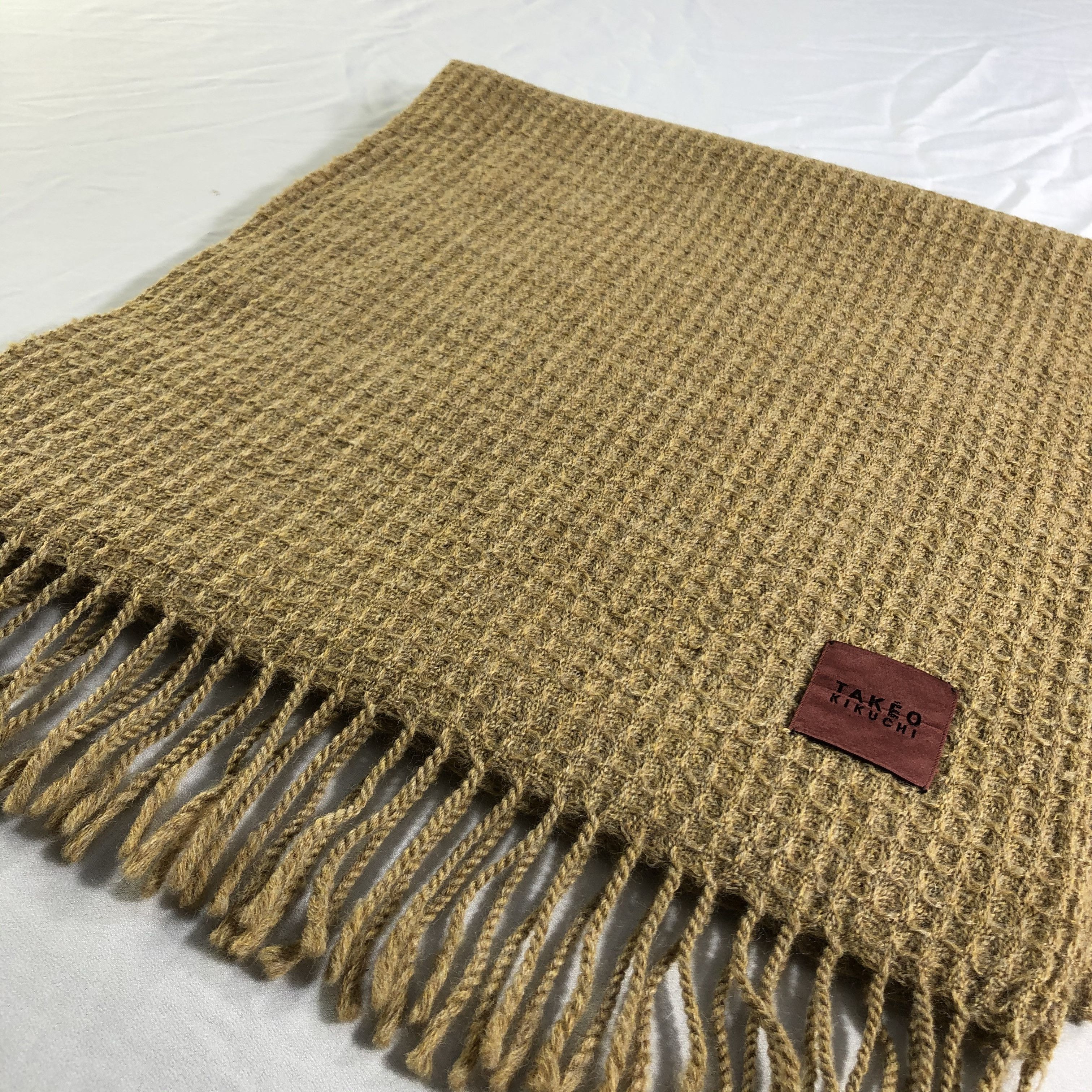 Takeo Kikuchi Takeo Kikuchi Wool Scarf Muffler Neckwear V2558 Size ONE SIZE - 3 Thumbnail