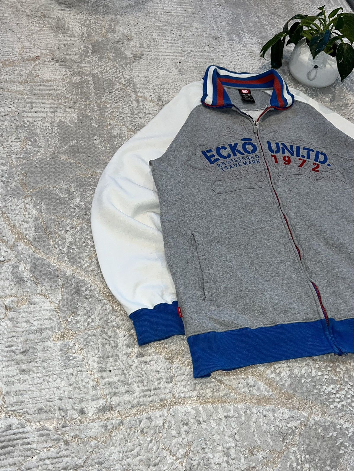 Ecko Unltd. × Japanese Brand ECKO UNLTD VINTAGE 90S ZIP SWEATSHIRT BOXY FIT Y2K CREWNECK Size US XL / EU 56 / 4 - 4 Thumbnail