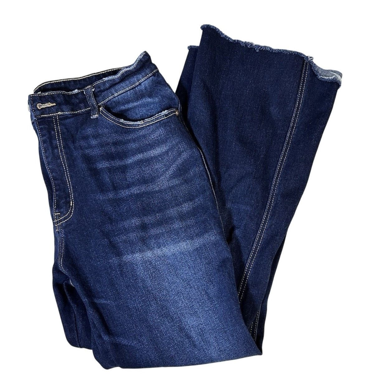 Other kancan jeans 15/31 Bootcut Distressed Dark wash Estilo Size 30" / US 8 / IT 44 - 1 Thumbnail