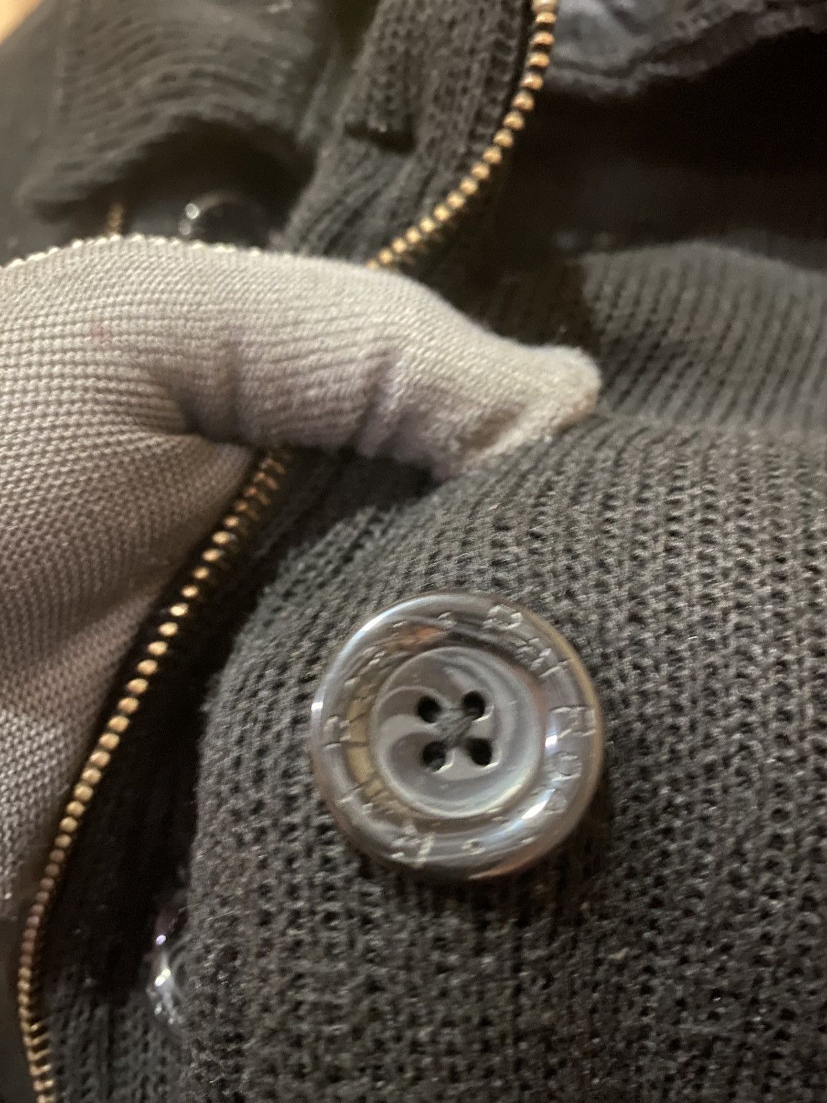 RATS JAPAN × Roen Rat Roen Japan Black Asymmetrical Knit DoubleBreasted Jacket Size M / US 6-8 / IT 42-44 - 9 Thumbnail